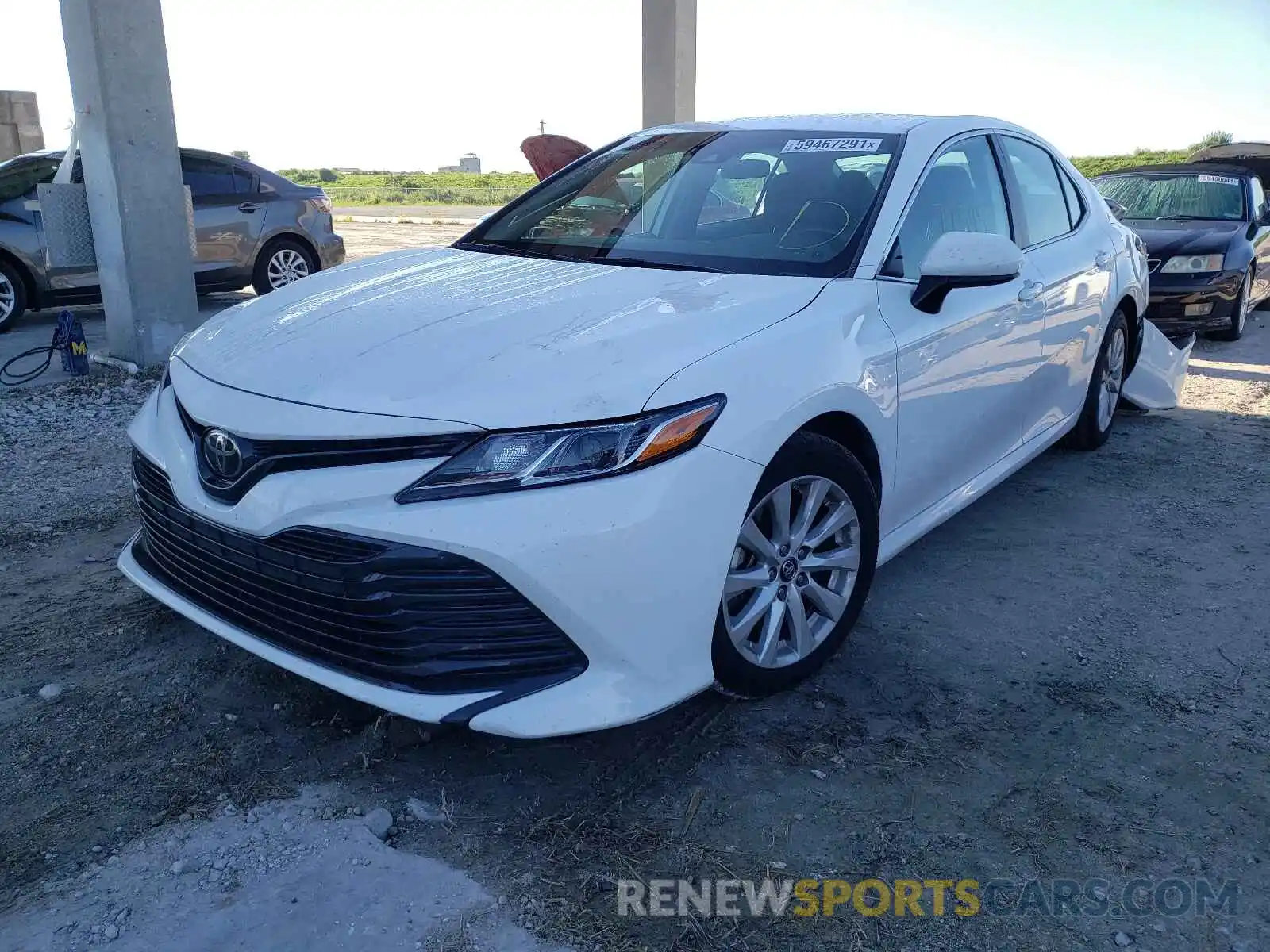 2 Photograph of a damaged car 4T1B11HK4KU162013 TOYOTA CAMRY 2019