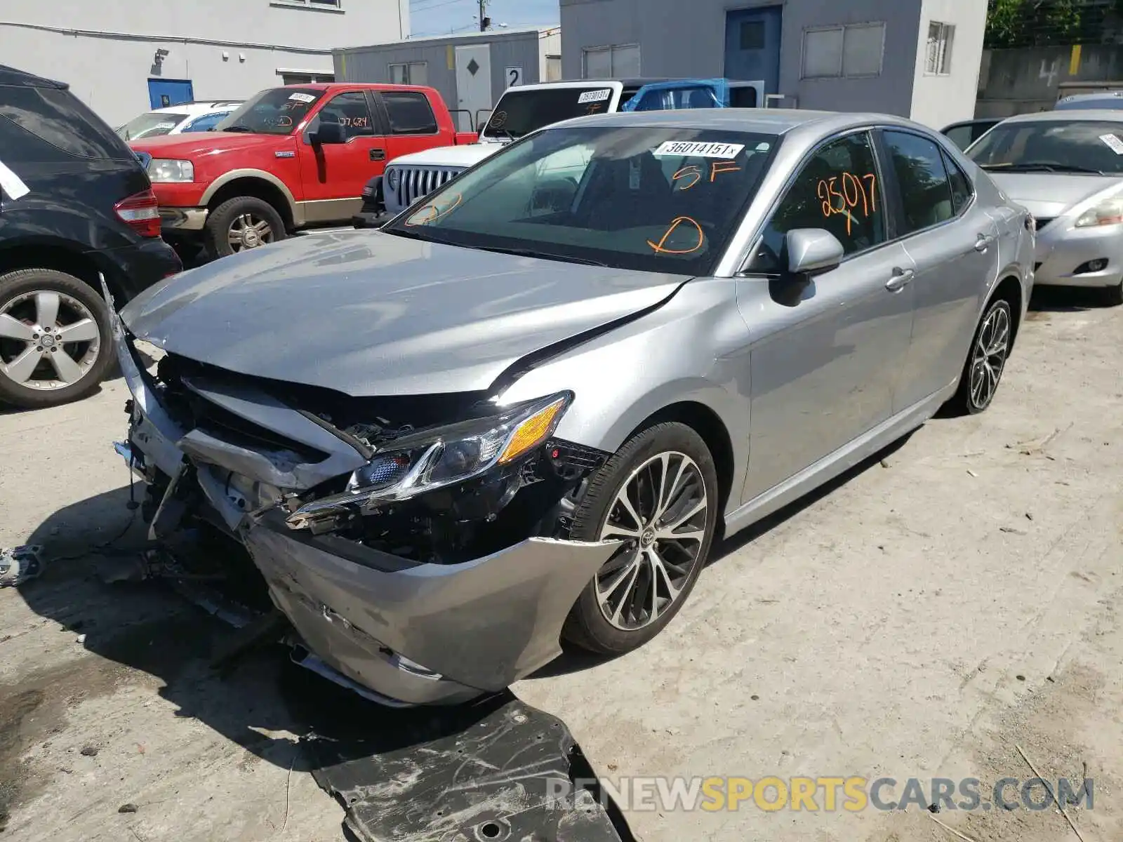 2 Photograph of a damaged car 4T1B11HK4KU164778 TOYOTA CAMRY 2019