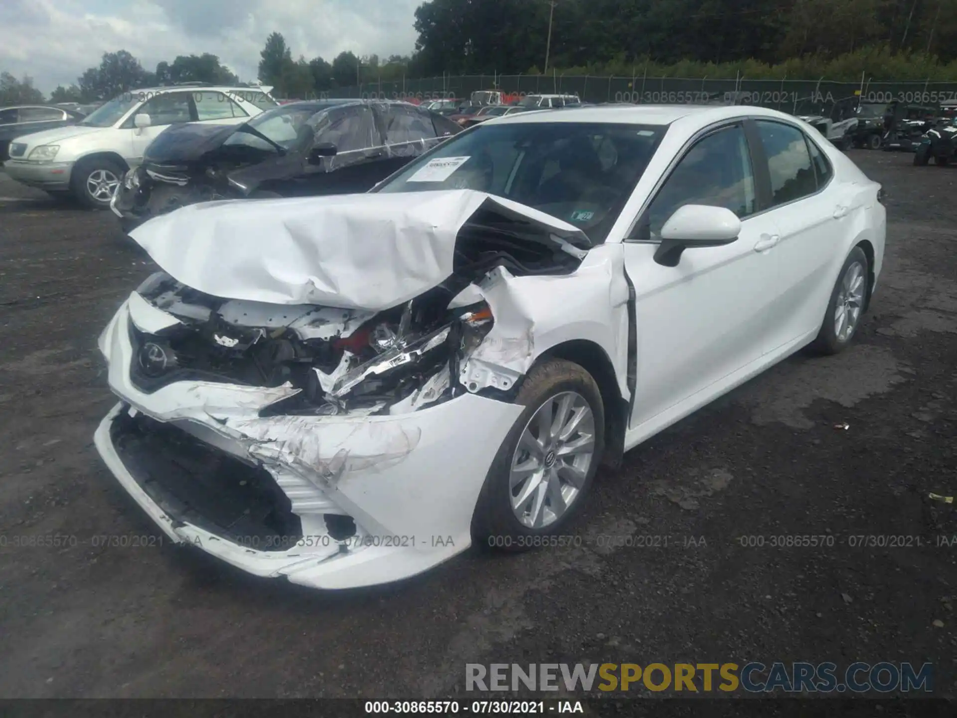 2 Photograph of a damaged car 4T1B11HK4KU176204 TOYOTA CAMRY 2019