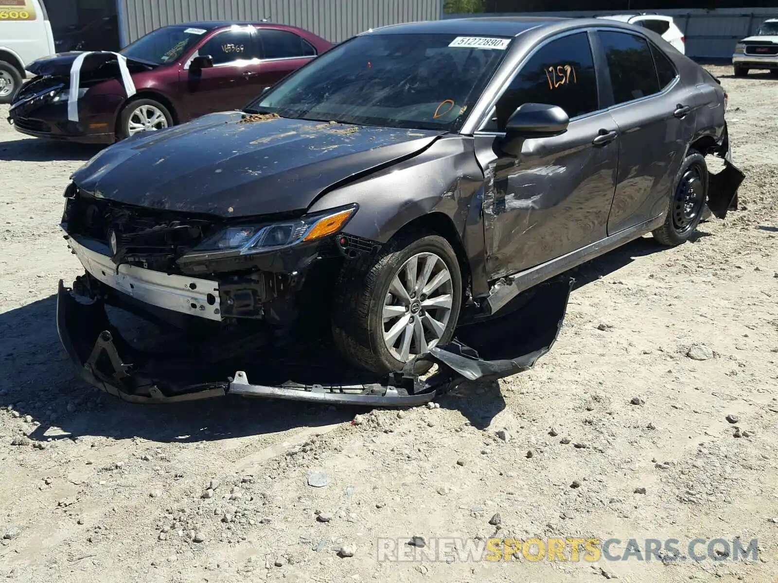 2 Photograph of a damaged car 4T1B11HK4KU216913 TOYOTA CAMRY 2019