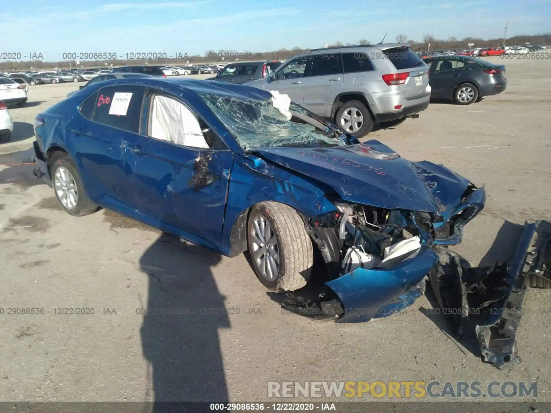 1 Photograph of a damaged car 4T1B11HK4KU253332 TOYOTA CAMRY 2019