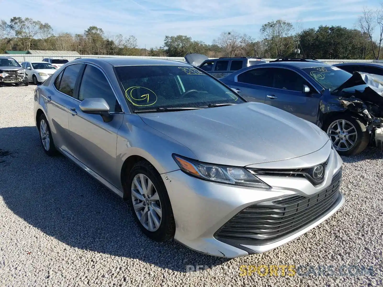 1 Photograph of a damaged car 4T1B11HK4KU680784 TOYOTA CAMRY 2019