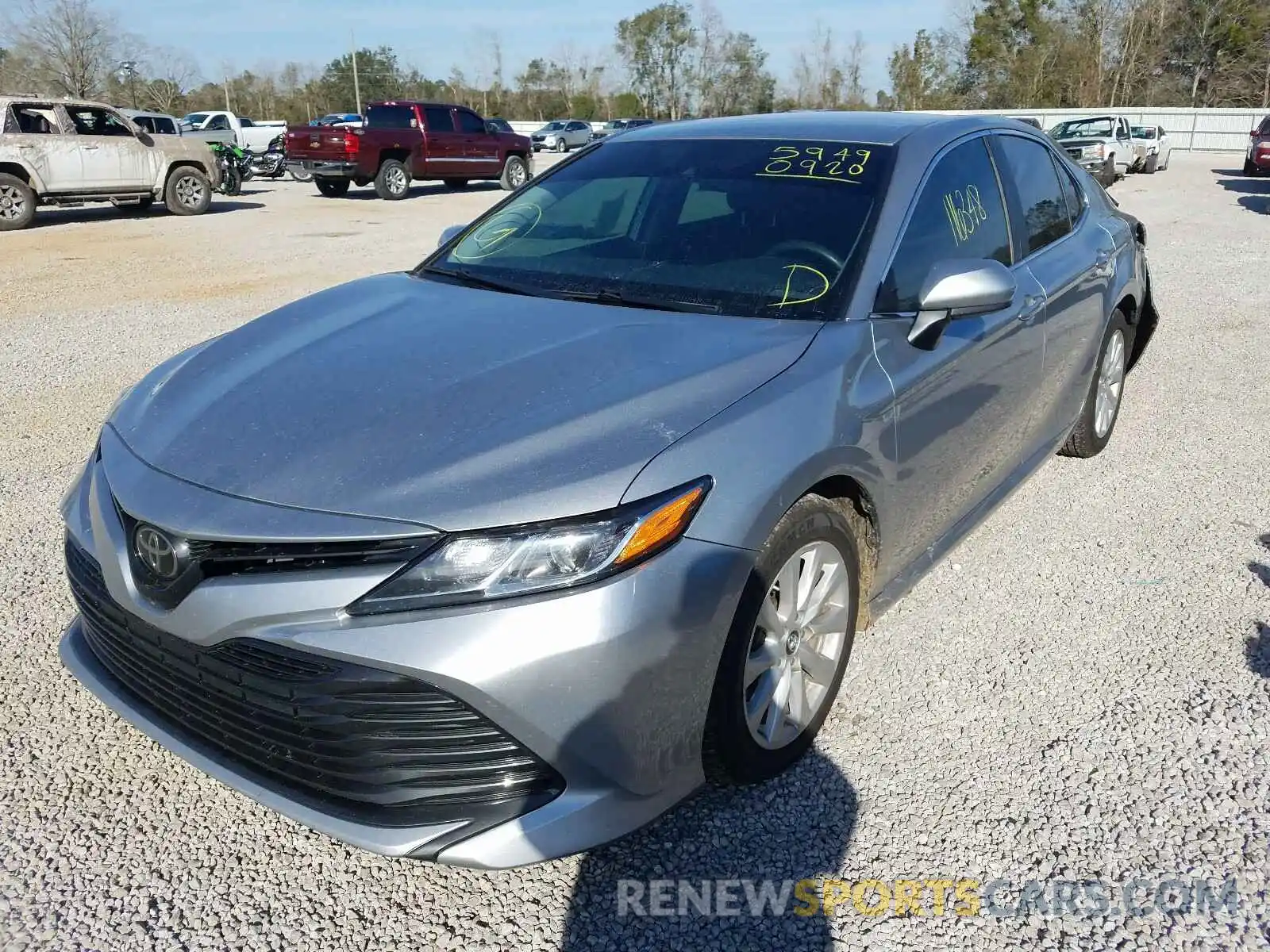 2 Photograph of a damaged car 4T1B11HK4KU680784 TOYOTA CAMRY 2019