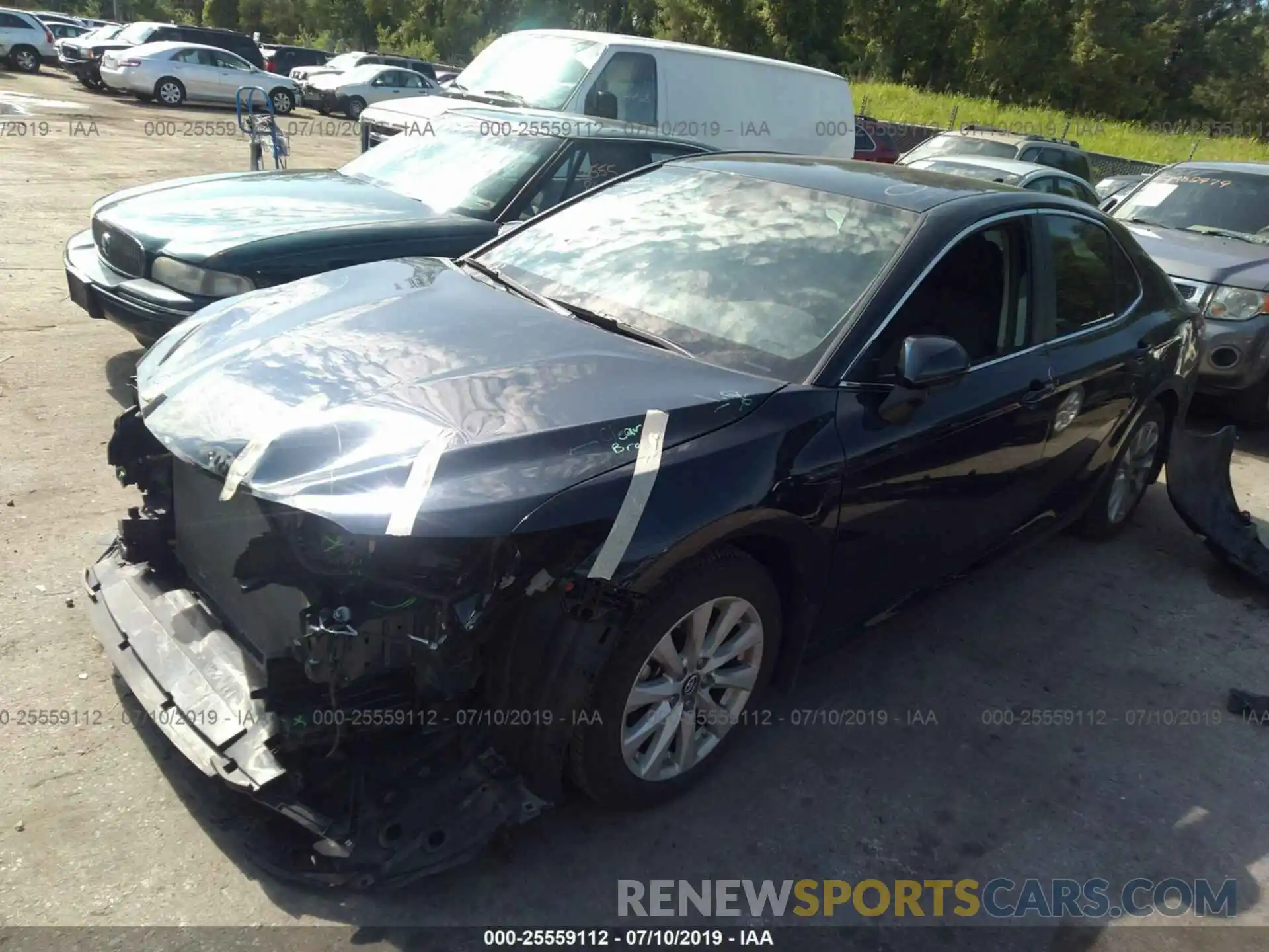 2 Photograph of a damaged car 4T1B11HK4KU684172 TOYOTA CAMRY 2019