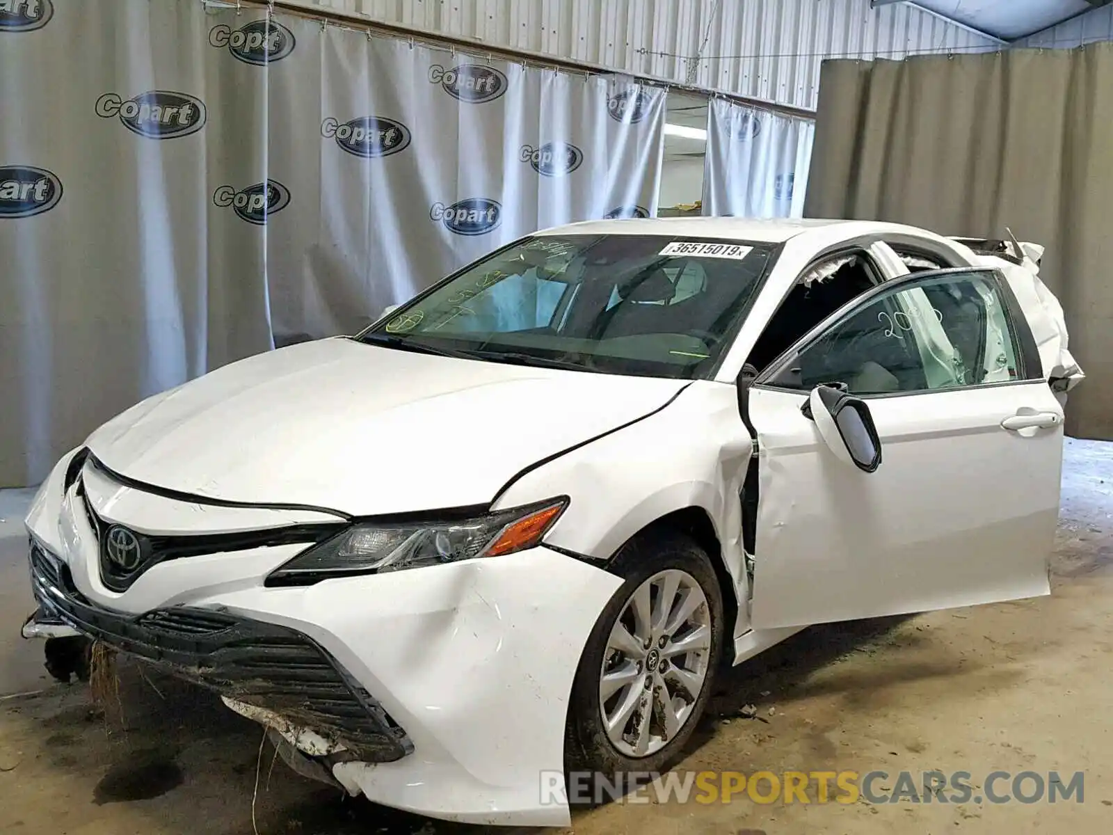 2 Photograph of a damaged car 4T1B11HK4KU687329 TOYOTA CAMRY 2019