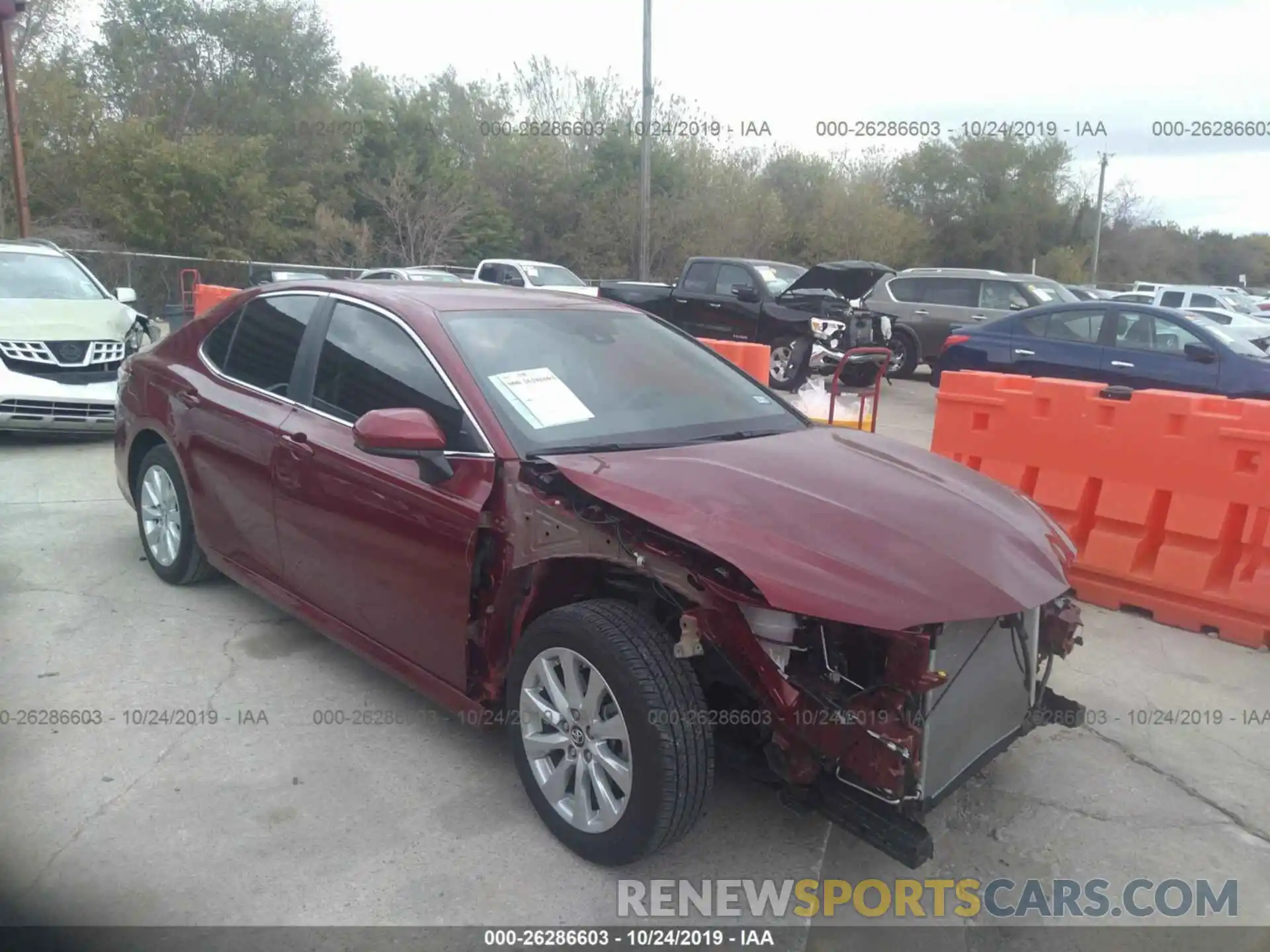 1 Photograph of a damaged car 4T1B11HK4KU690313 TOYOTA CAMRY 2019