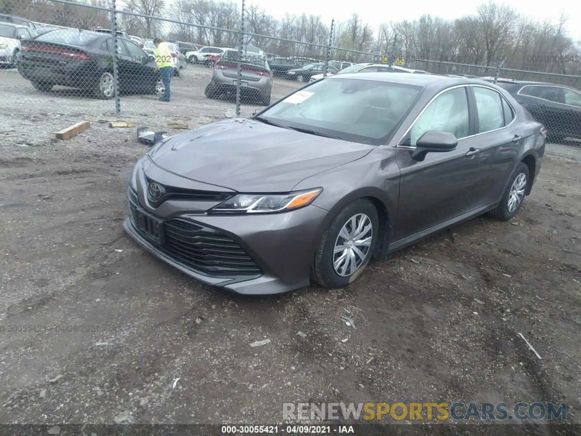 2 Photograph of a damaged car 4T1B11HK4KU694989 TOYOTA CAMRY 2019