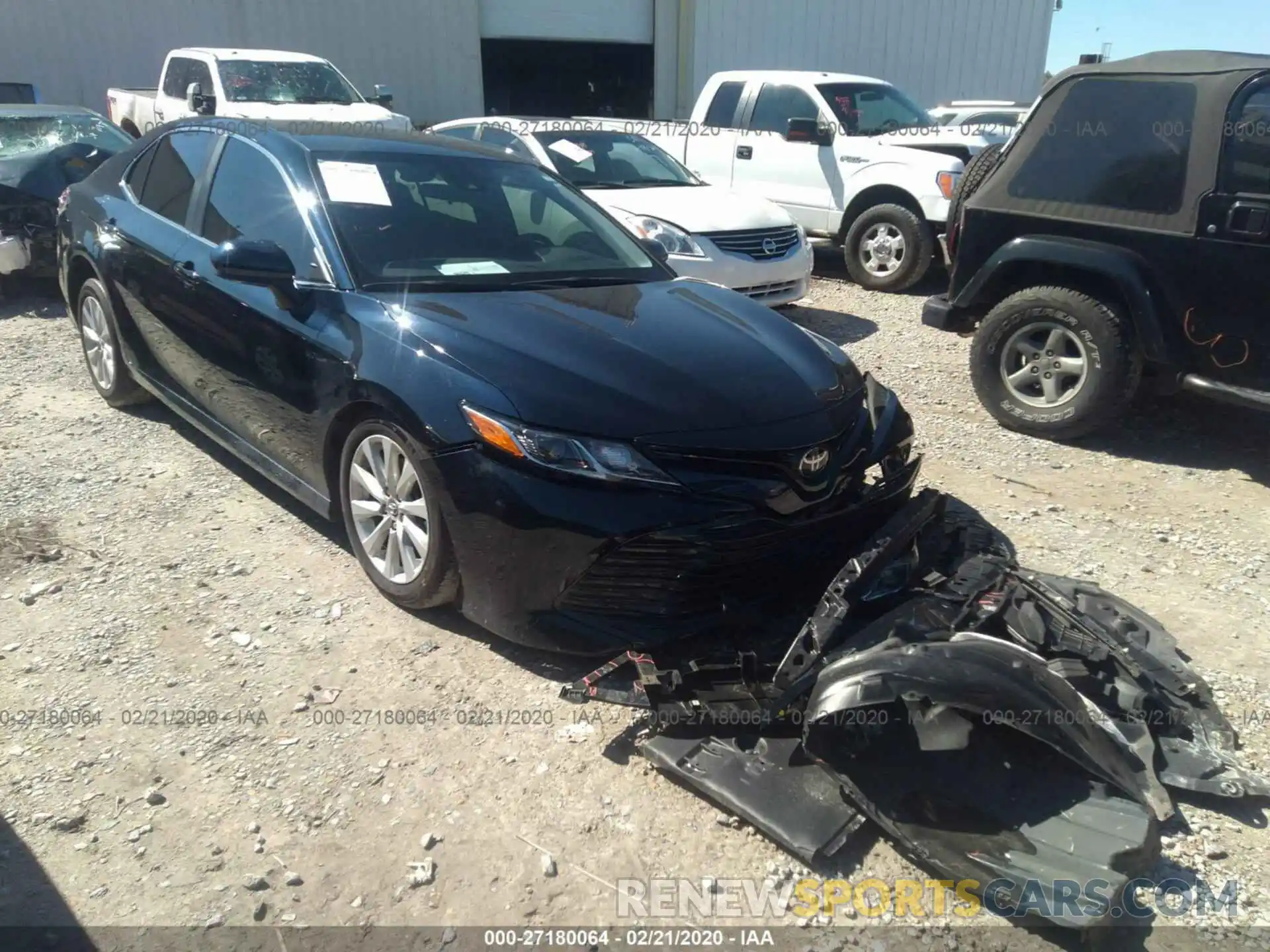 1 Photograph of a damaged car 4T1B11HK4KU707207 TOYOTA CAMRY 2019