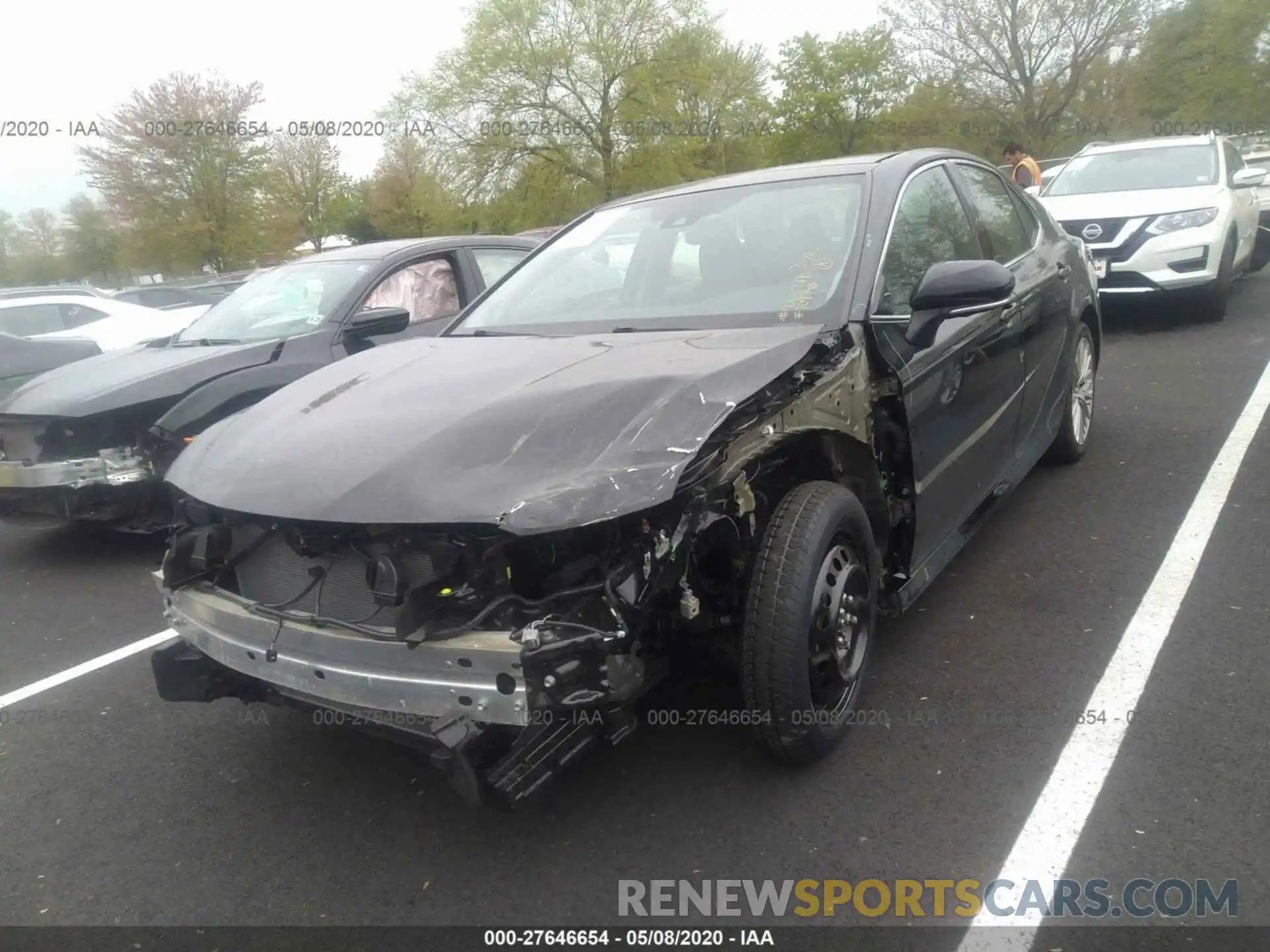 2 Photograph of a damaged car 4T1B11HK4KU709748 TOYOTA CAMRY 2019