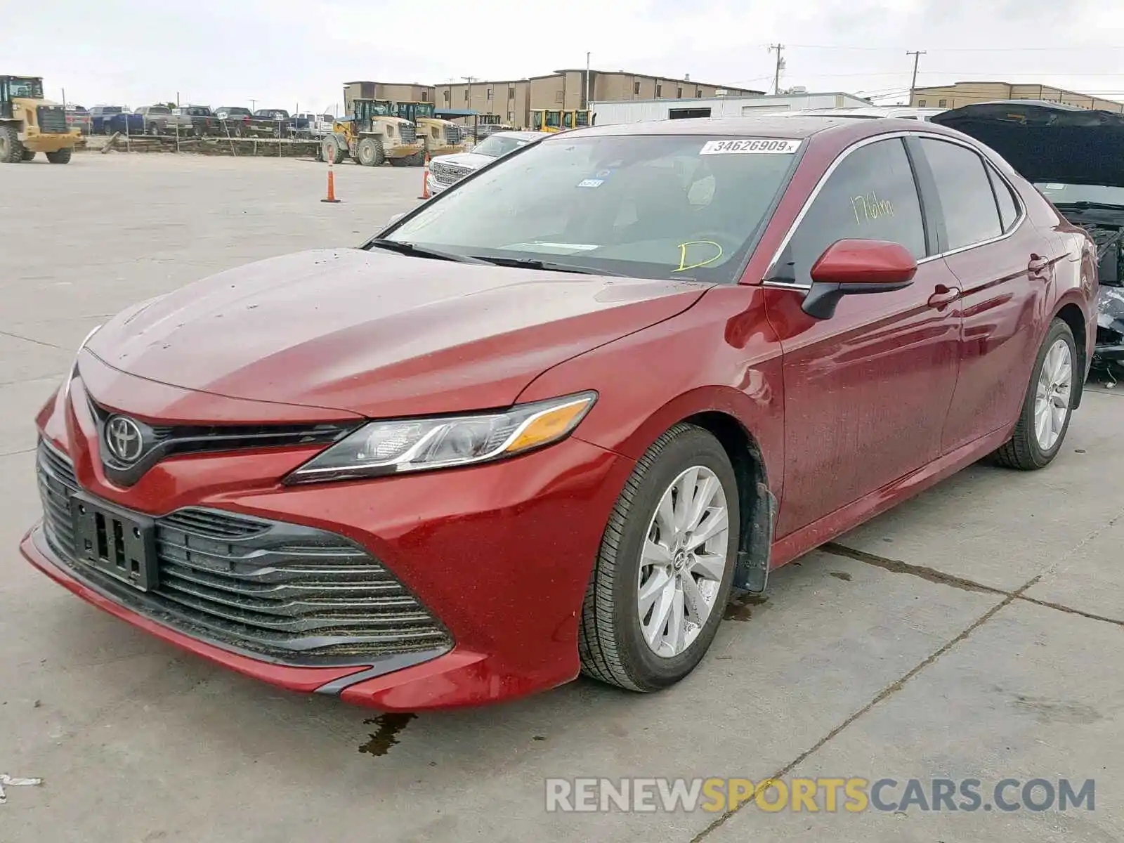 2 Photograph of a damaged car 4T1B11HK4KU716103 TOYOTA CAMRY 2019