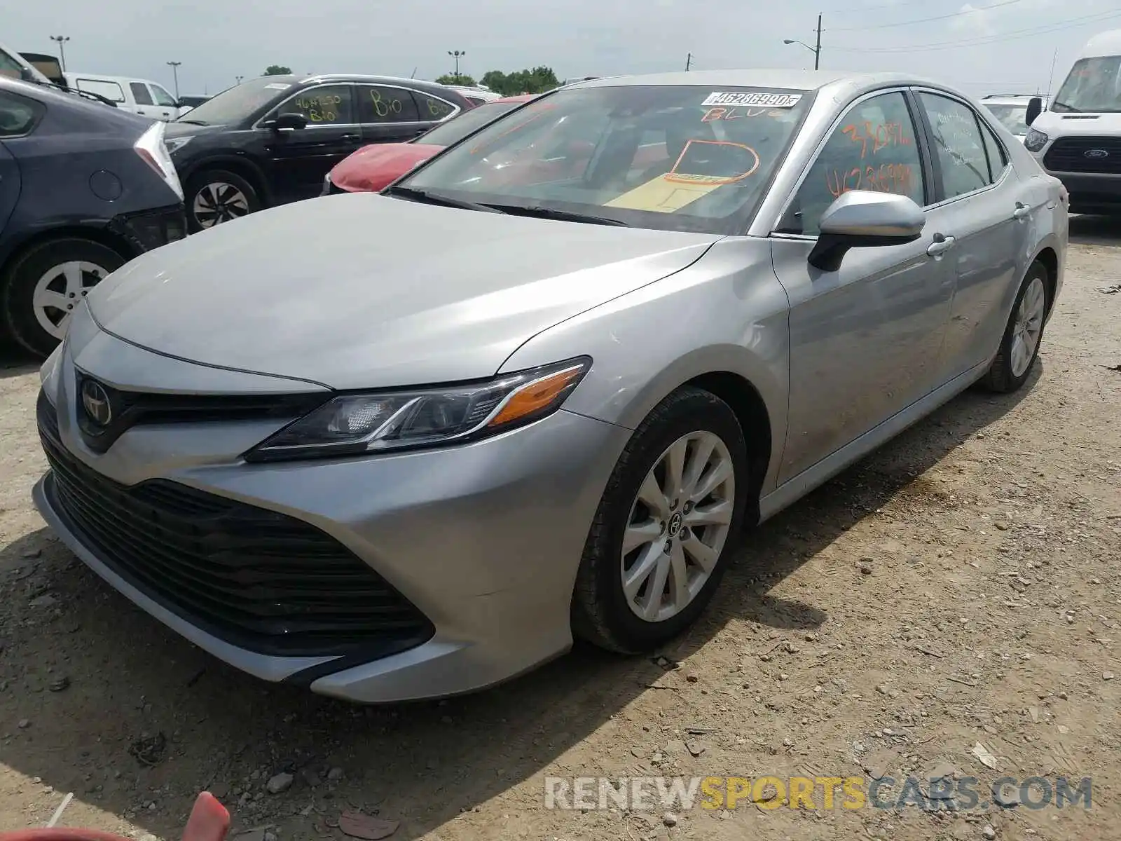 2 Photograph of a damaged car 4T1B11HK4KU719955 TOYOTA CAMRY 2019