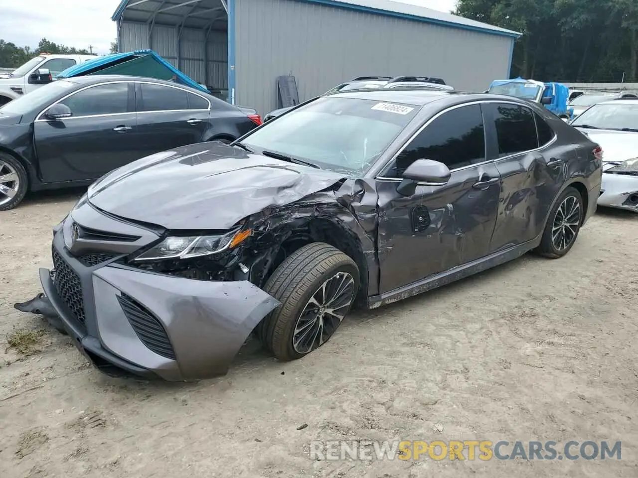 1 Photograph of a damaged car 4T1B11HK4KU728302 TOYOTA CAMRY 2019
