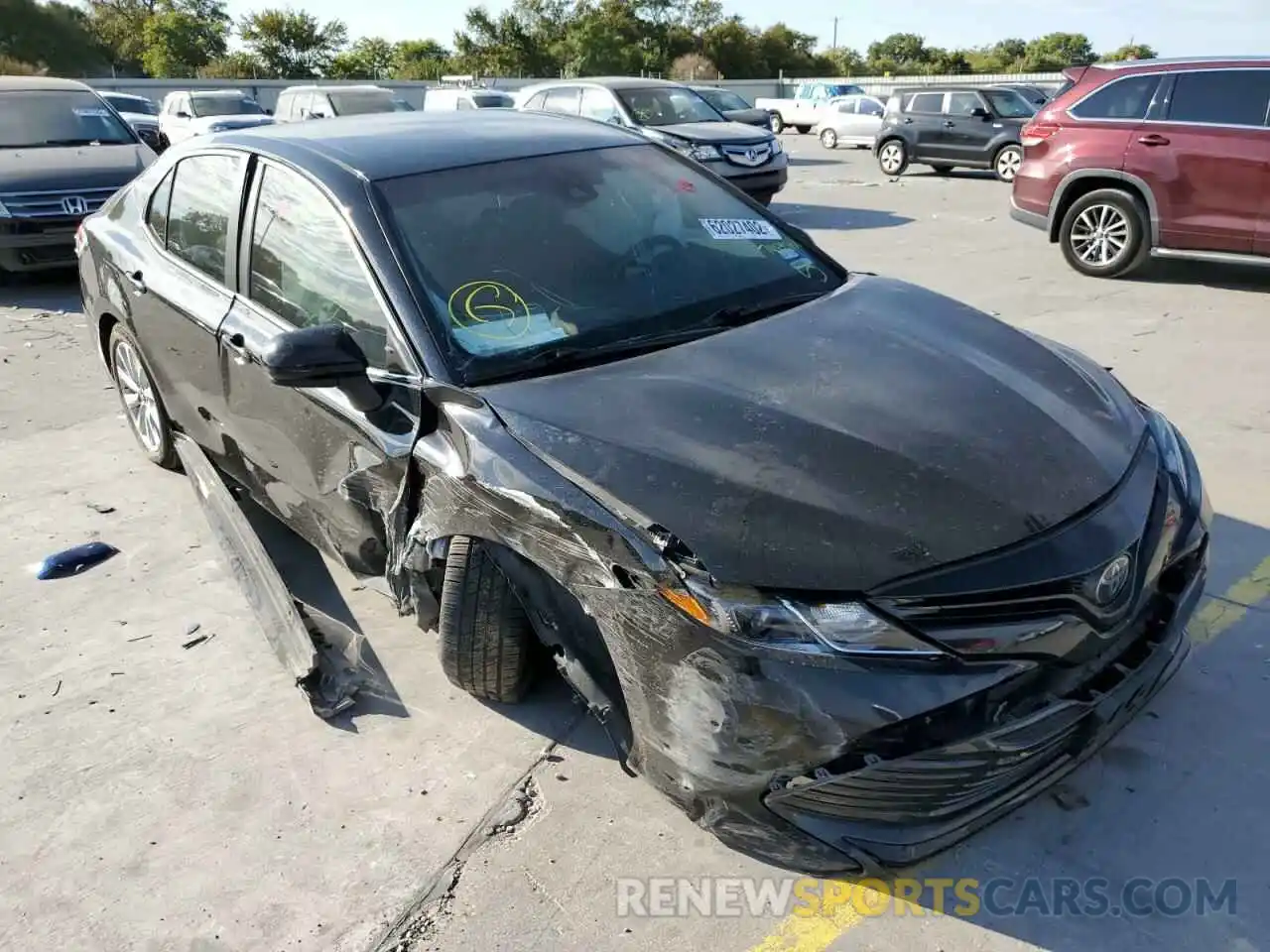 1 Photograph of a damaged car 4T1B11HK4KU734391 TOYOTA CAMRY 2019