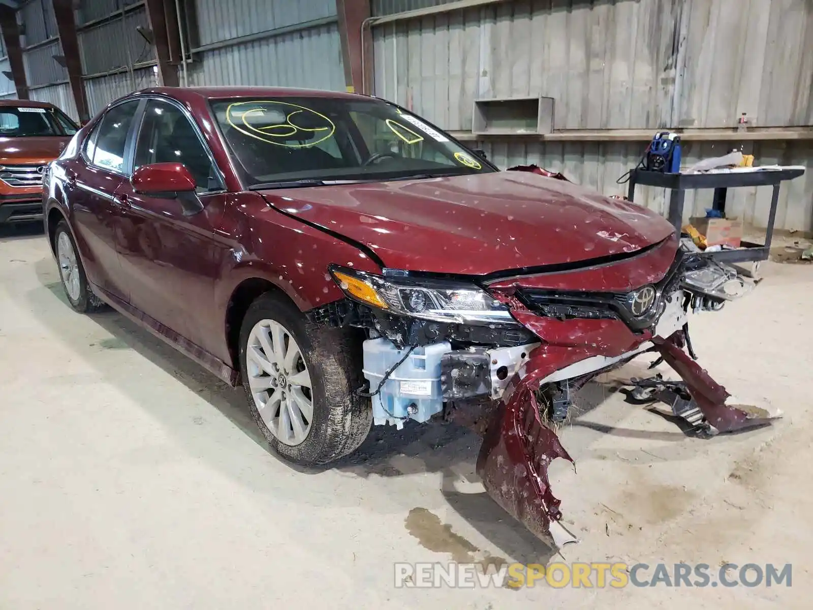 1 Photograph of a damaged car 4T1B11HK4KU745844 TOYOTA CAMRY 2019