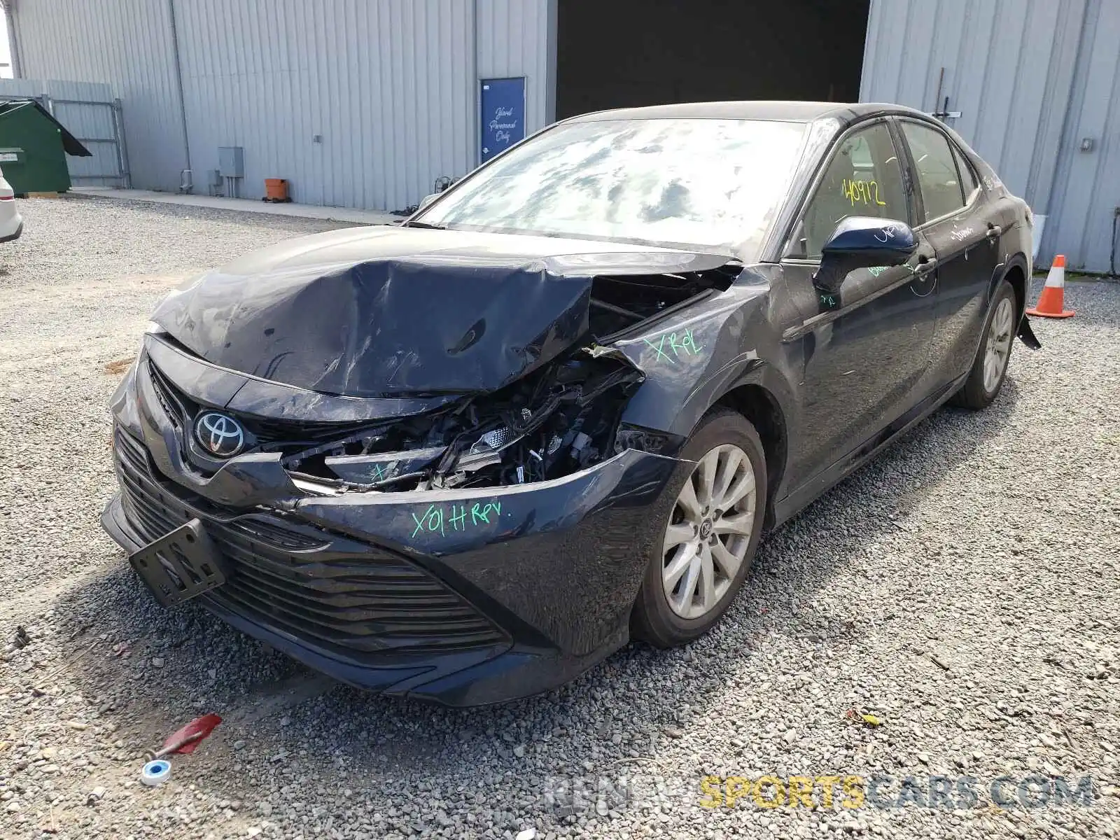 2 Photograph of a damaged car 4T1B11HK4KU754818 TOYOTA CAMRY 2019