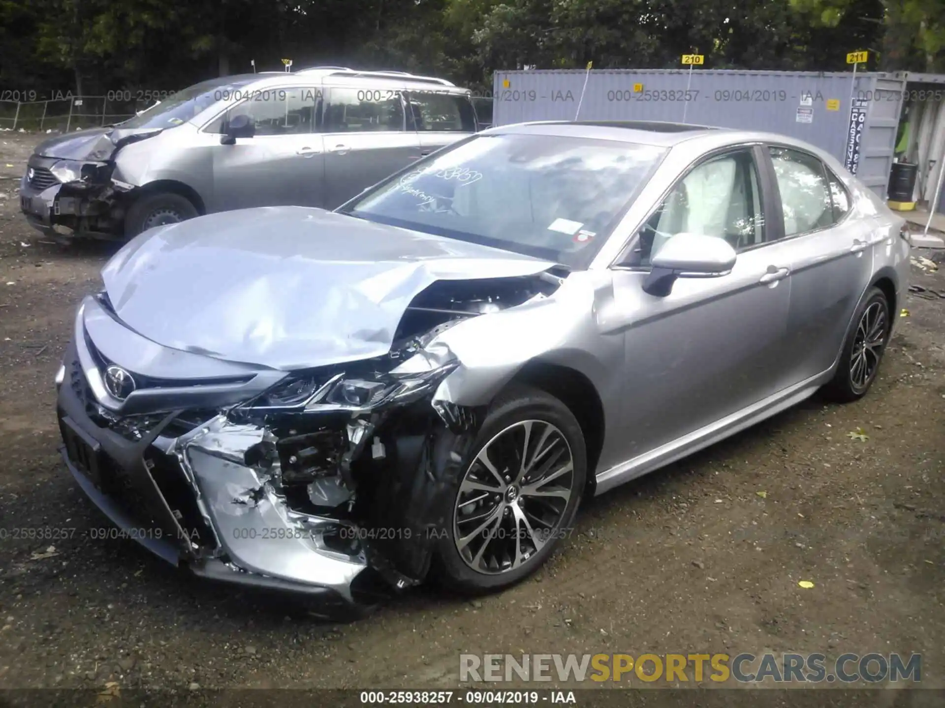 2 Photograph of a damaged car 4T1B11HK4KU758545 TOYOTA CAMRY 2019