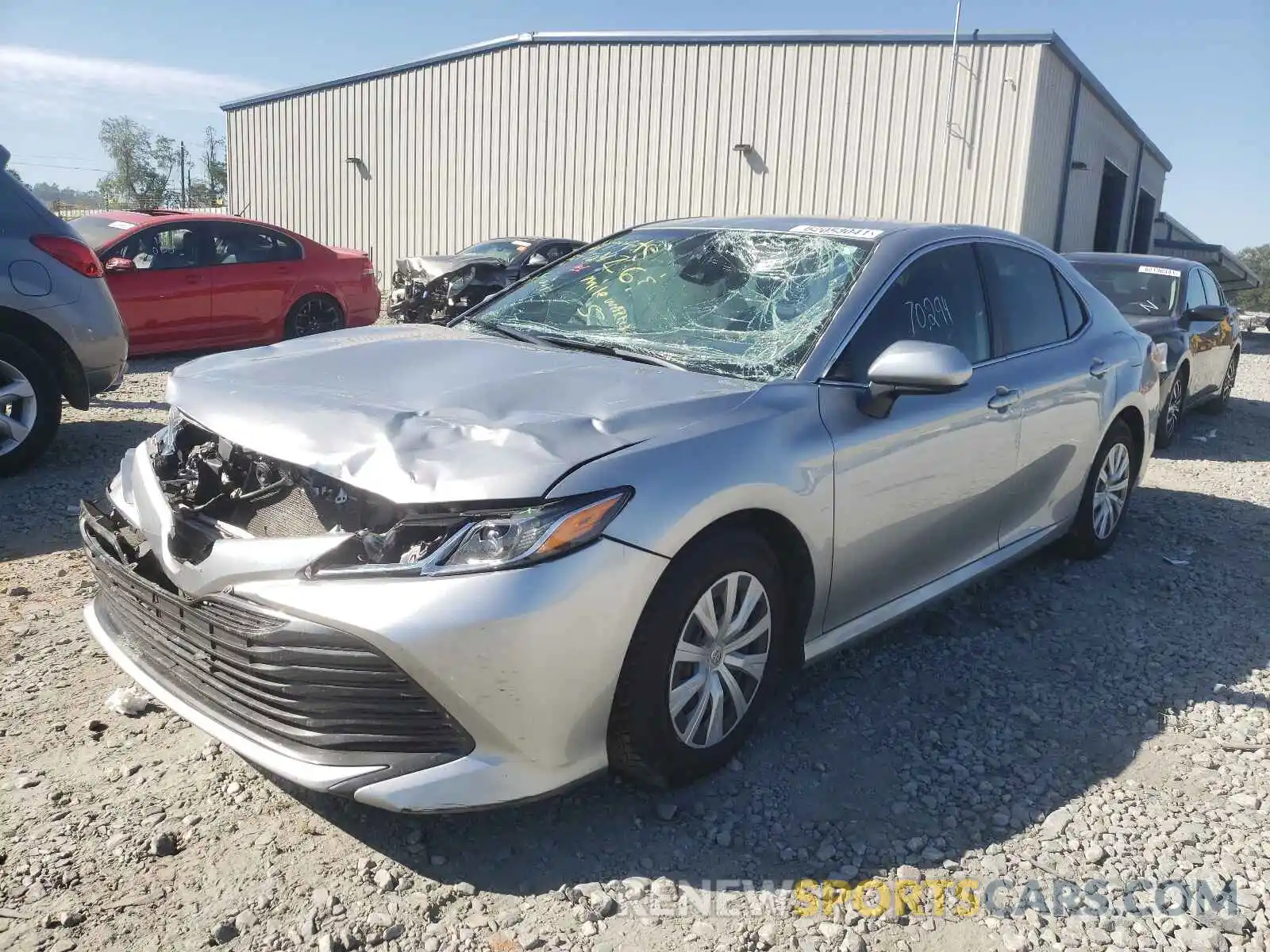 2 Photograph of a damaged car 4T1B11HK4KU791190 TOYOTA CAMRY 2019