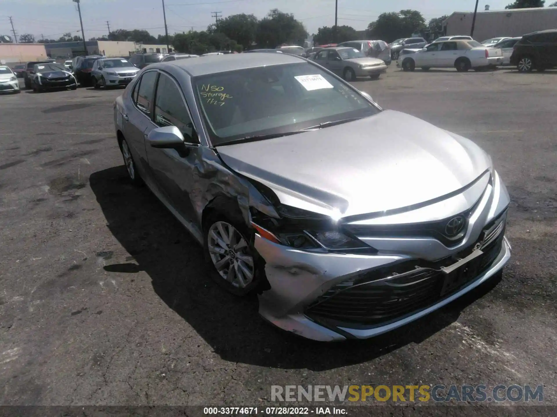 1 Photograph of a damaged car 4T1B11HK4KU805184 TOYOTA CAMRY 2019