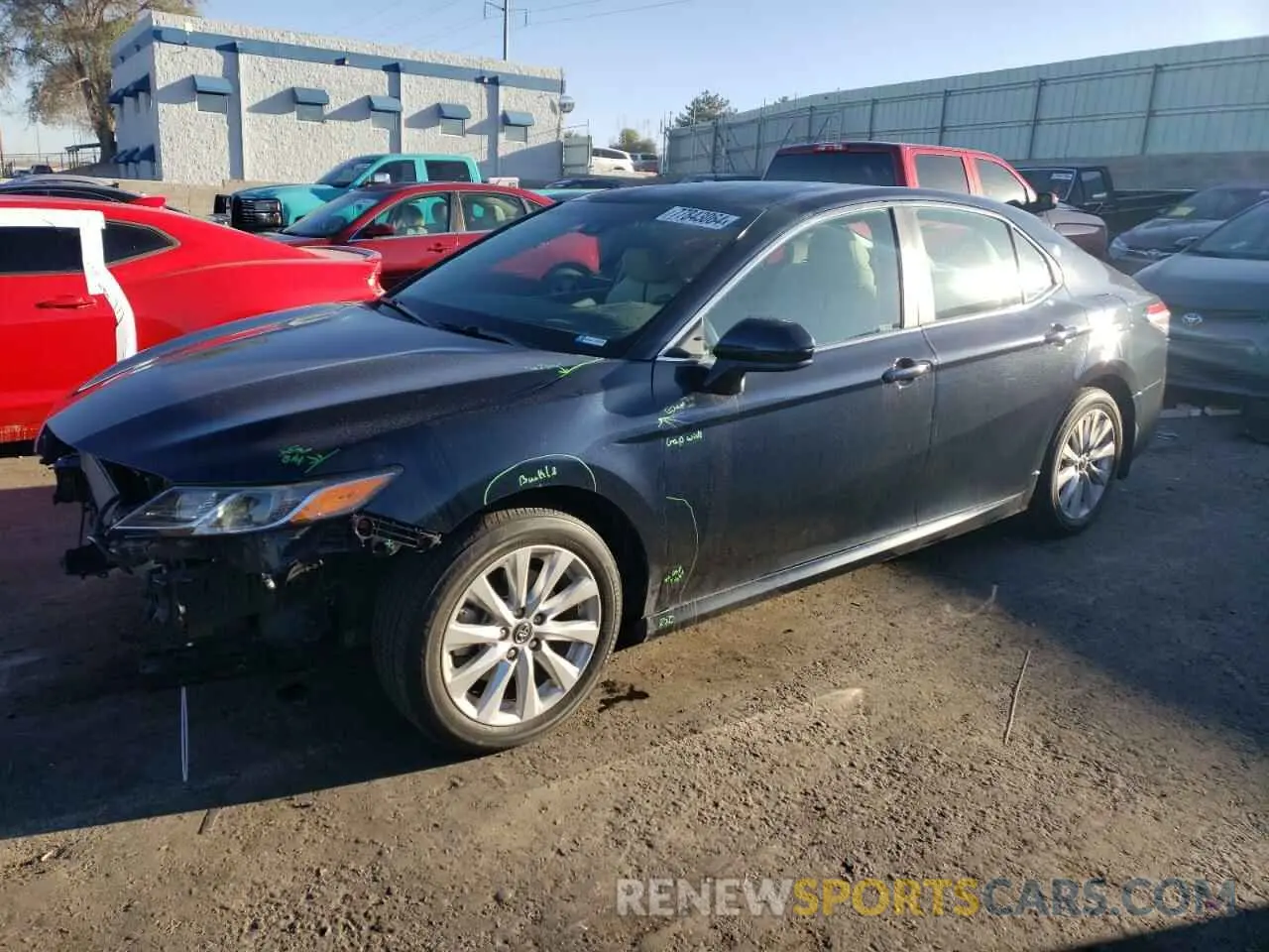 1 Photograph of a damaged car 4T1B11HK4KU819358 TOYOTA CAMRY 2019