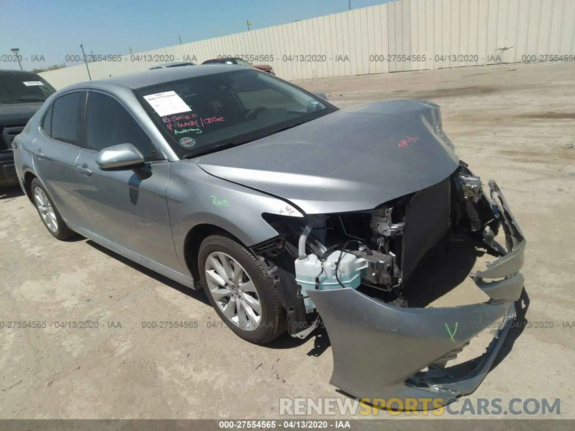 1 Photograph of a damaged car 4T1B11HK4KU846155 TOYOTA CAMRY 2019