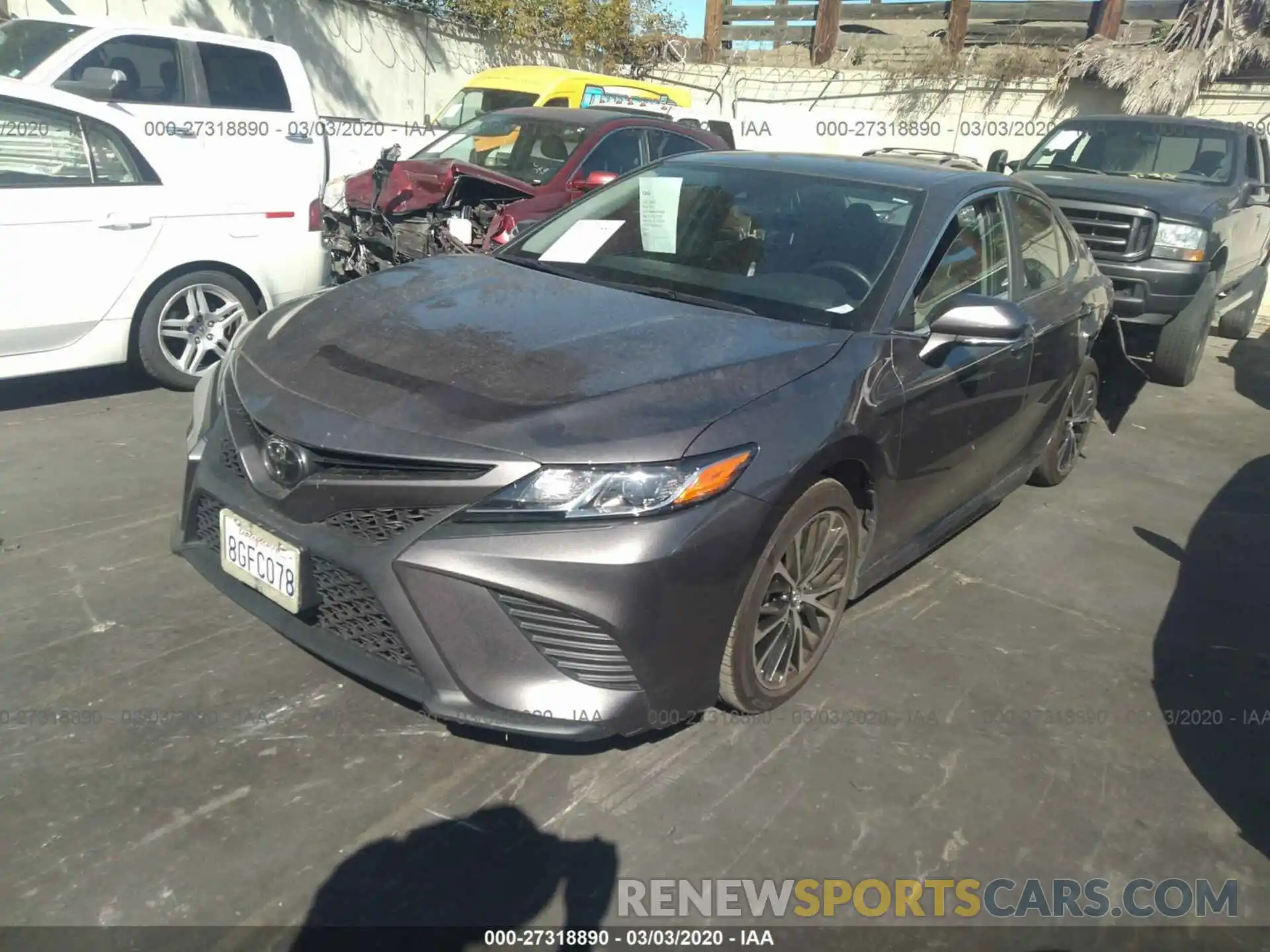 2 Photograph of a damaged car 4T1B11HK5KU164126 TOYOTA CAMRY 2019