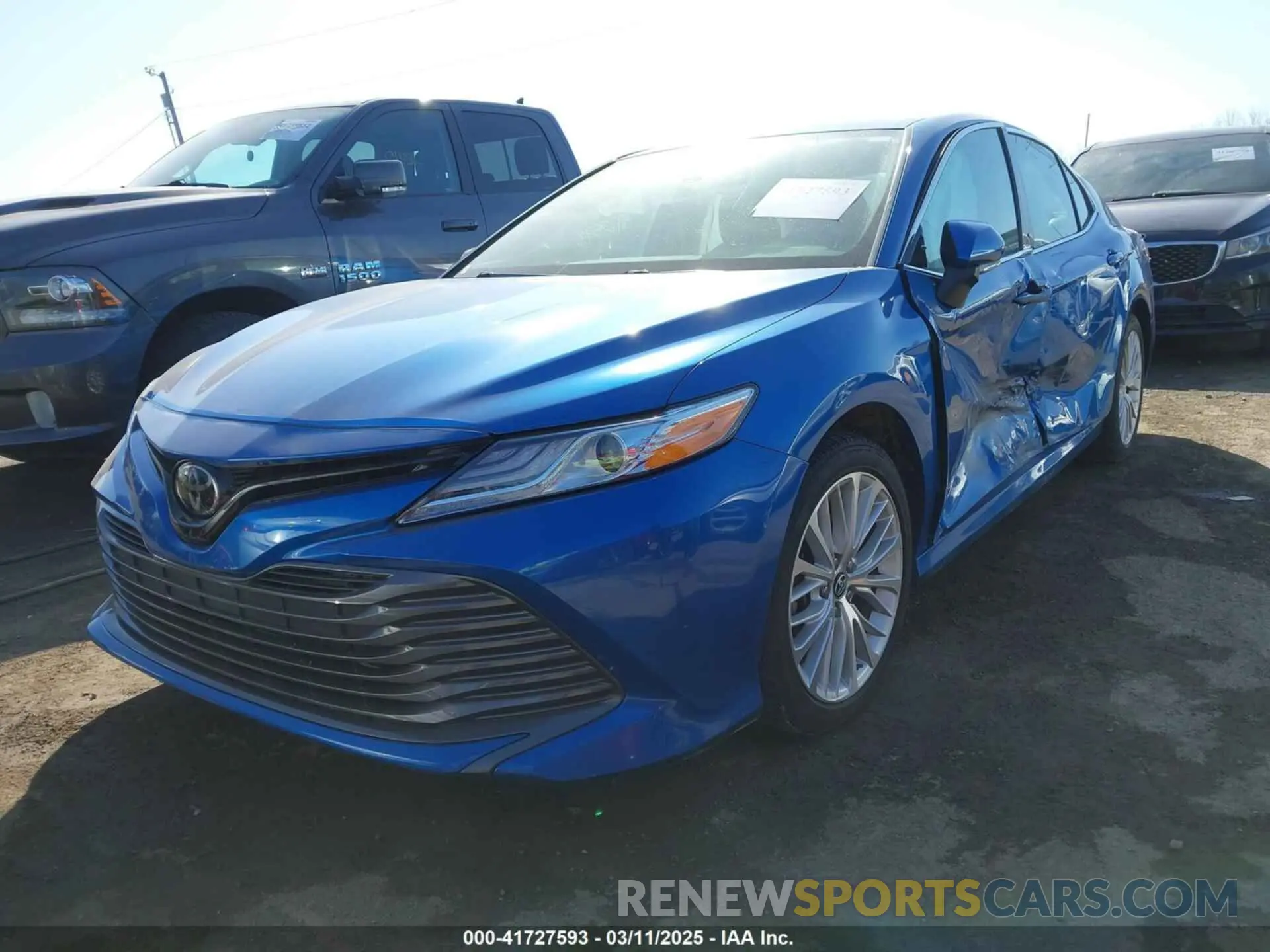 2 Photograph of a damaged car 4T1B11HK5KU167706 TOYOTA CAMRY 2019