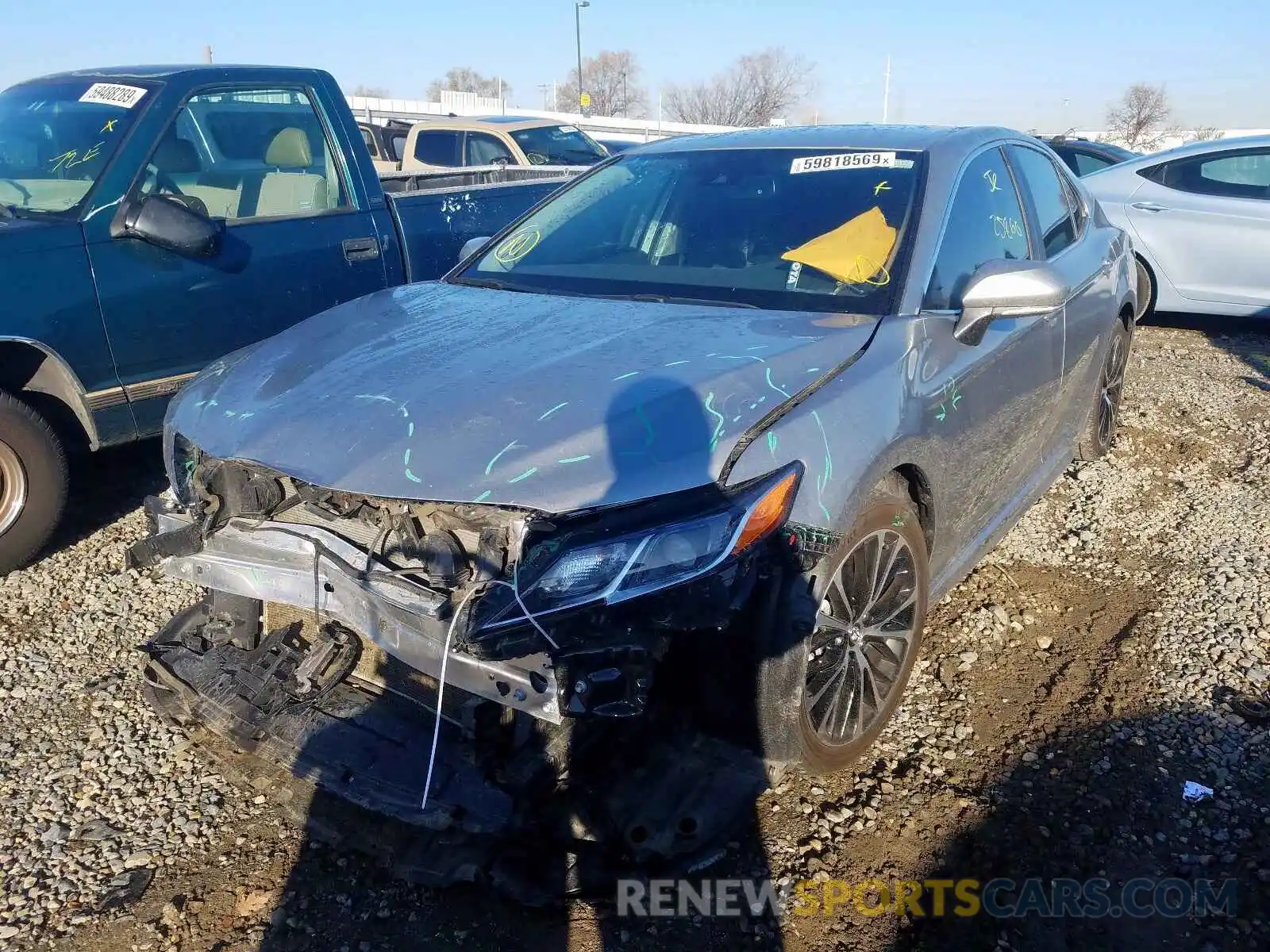 2 Photograph of a damaged car 4T1B11HK5KU178592 TOYOTA CAMRY 2019