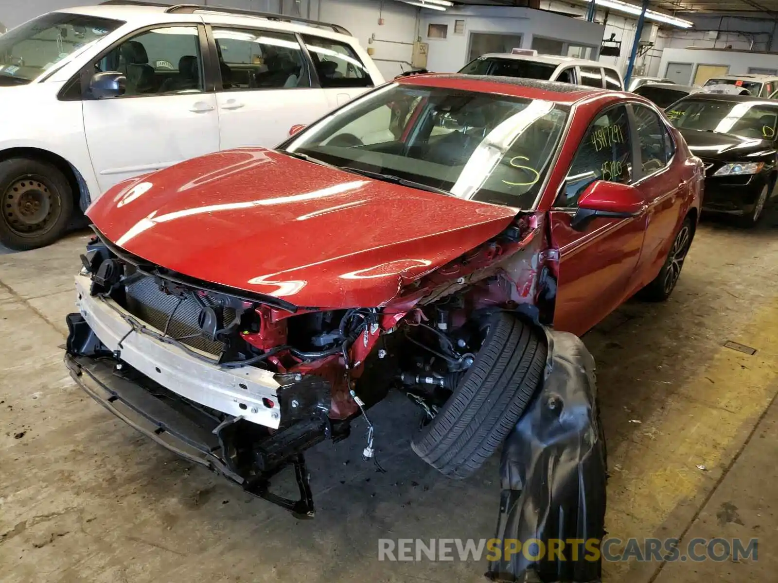 2 Photograph of a damaged car 4T1B11HK5KU183291 TOYOTA CAMRY 2019