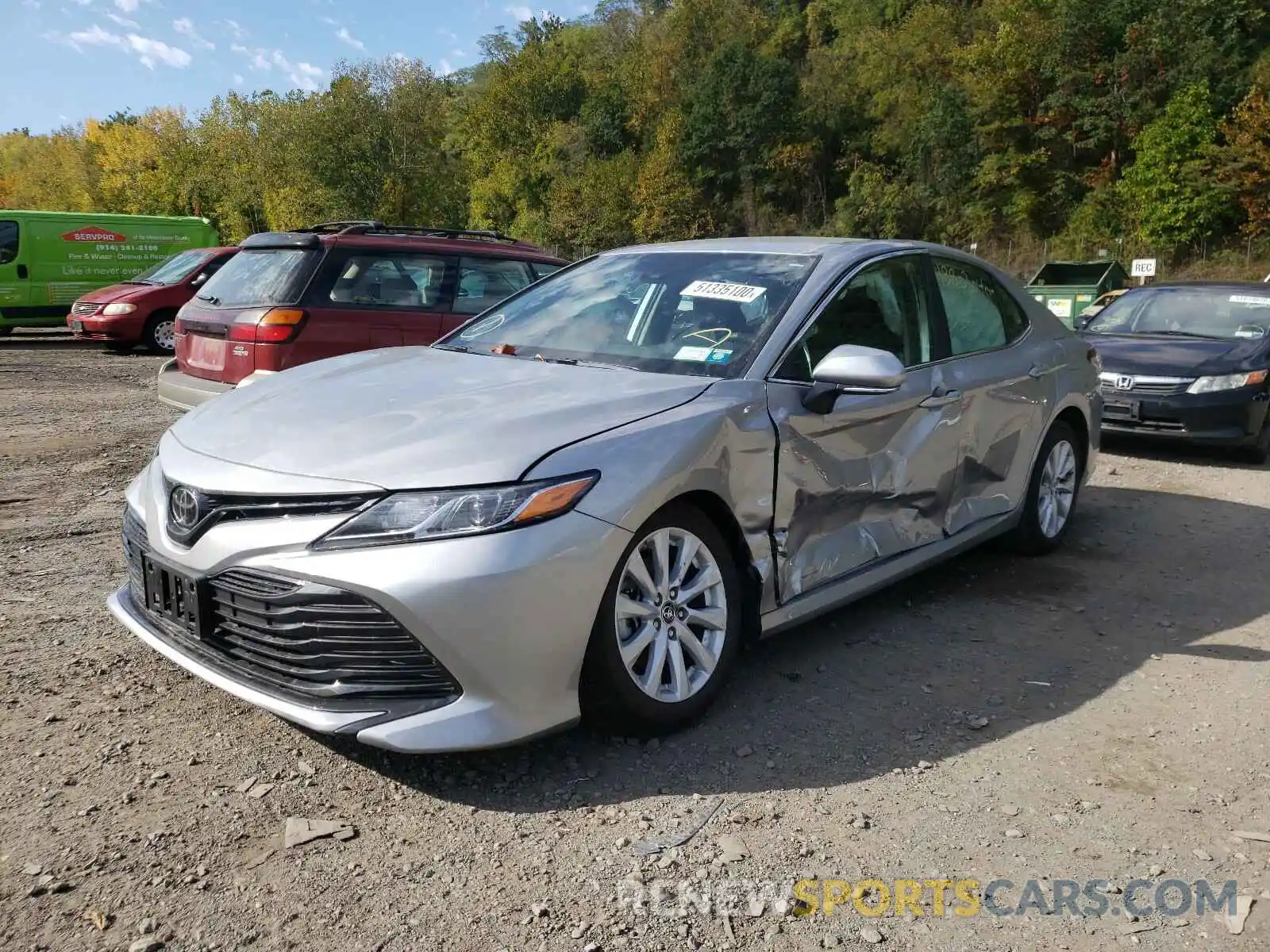 2 Photograph of a damaged car 4T1B11HK5KU189558 TOYOTA CAMRY 2019