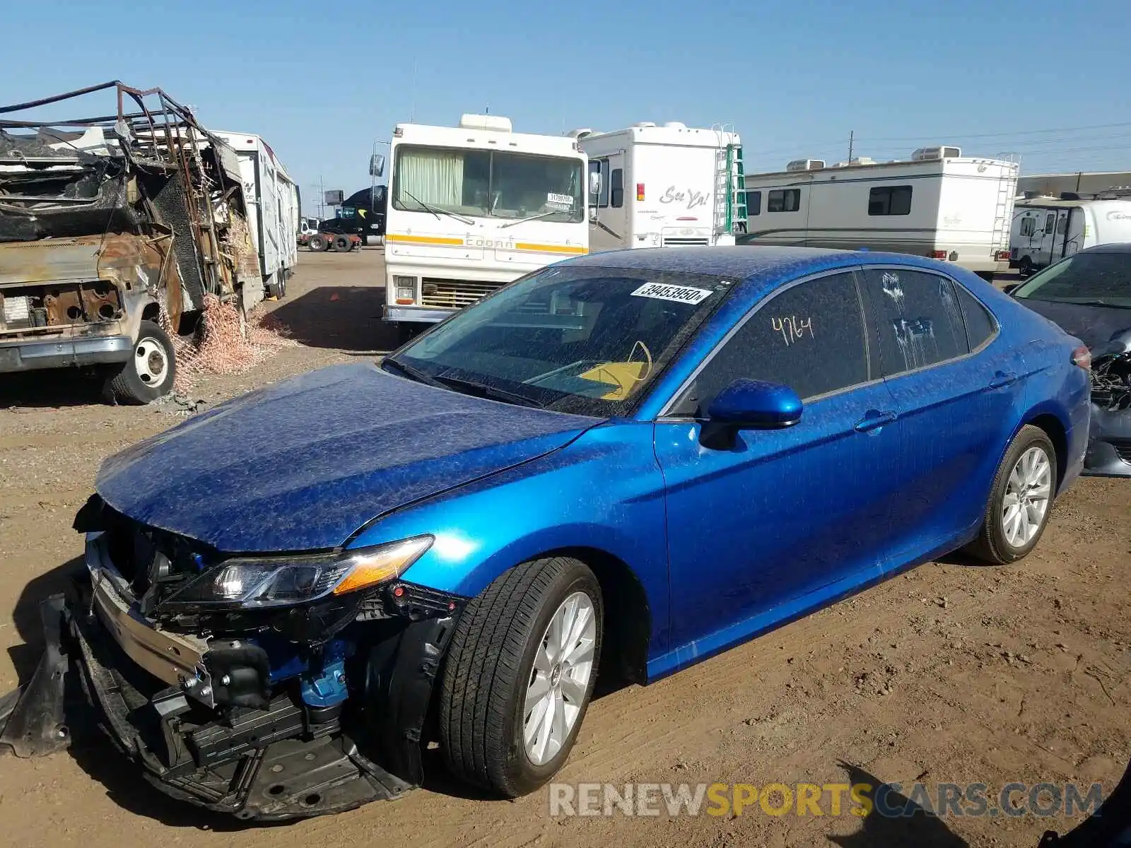 2 Photograph of a damaged car 4T1B11HK5KU199507 TOYOTA CAMRY 2019