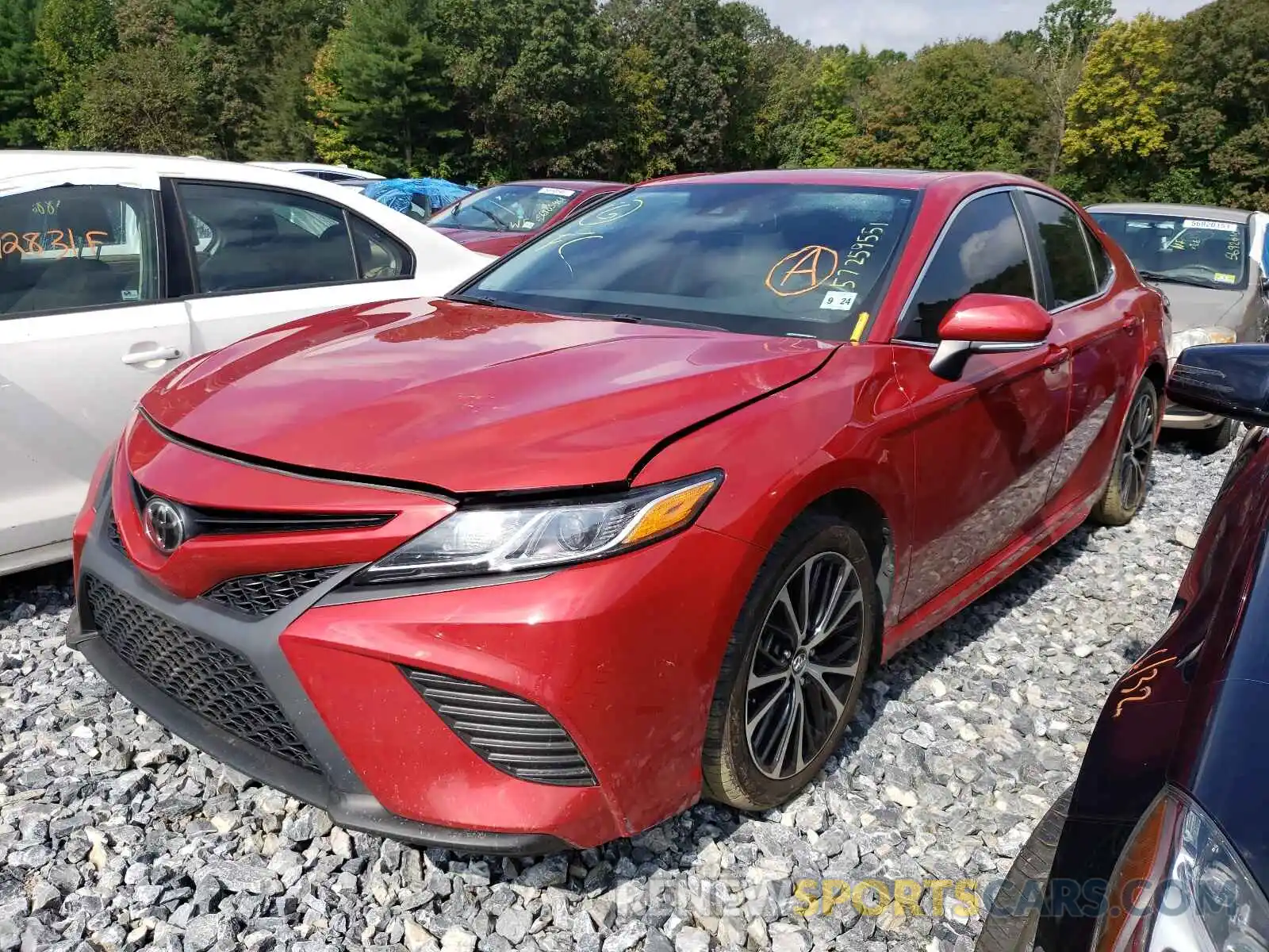 2 Photograph of a damaged car 4T1B11HK5KU235647 TOYOTA CAMRY 2019