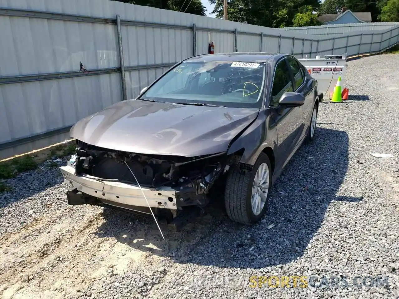 2 Photograph of a damaged car 4T1B11HK5KU237950 TOYOTA CAMRY 2019