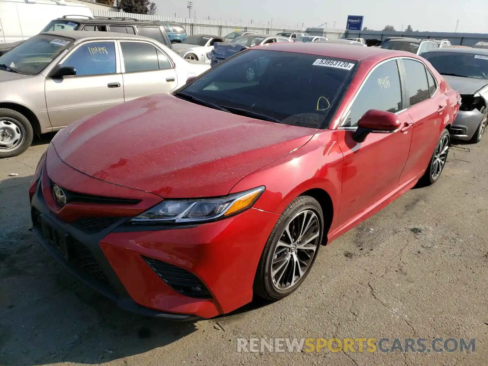 2 Photograph of a damaged car 4T1B11HK5KU293533 TOYOTA CAMRY 2019