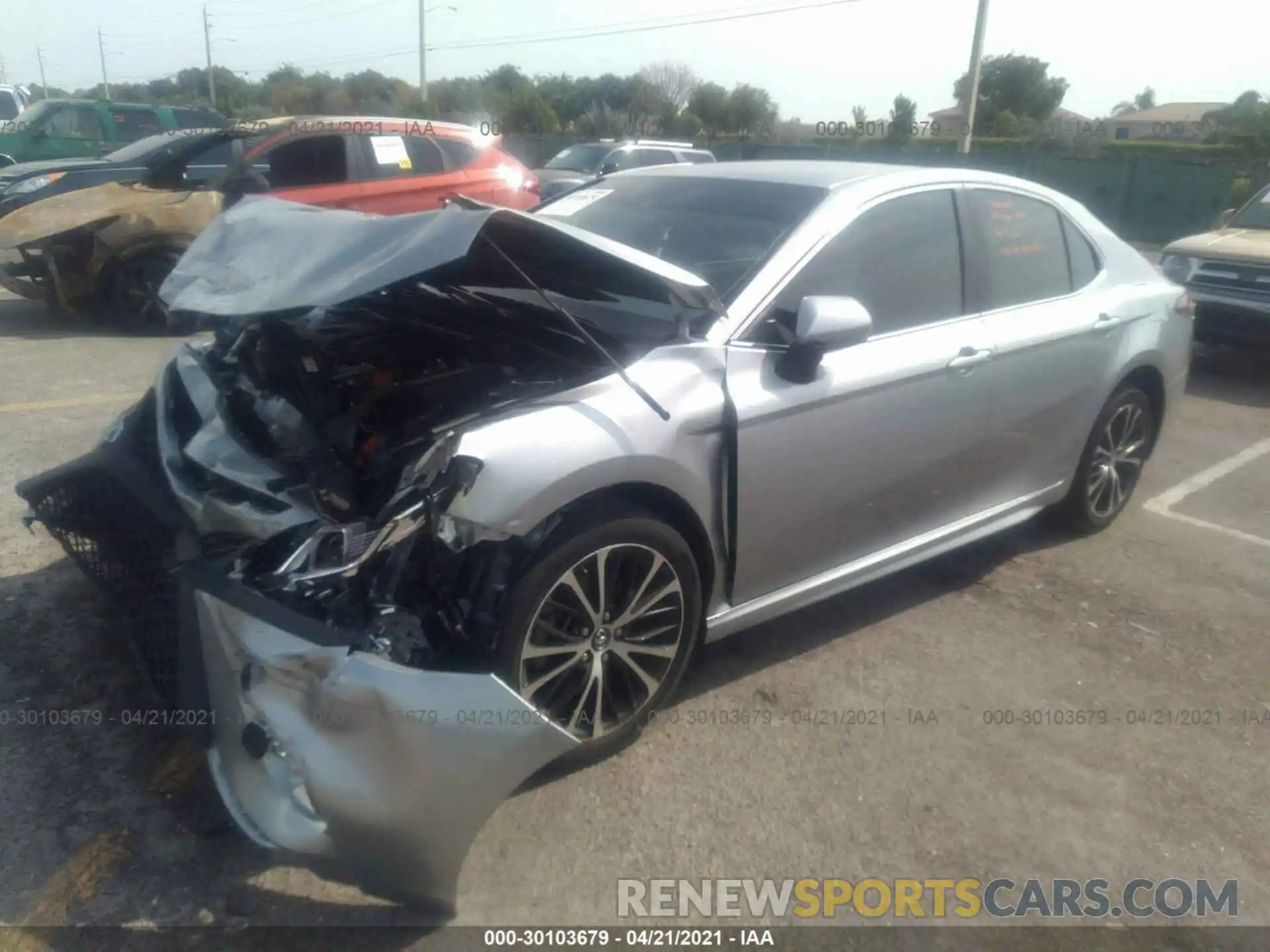 2 Photograph of a damaged car 4T1B11HK5KU719673 TOYOTA CAMRY 2019