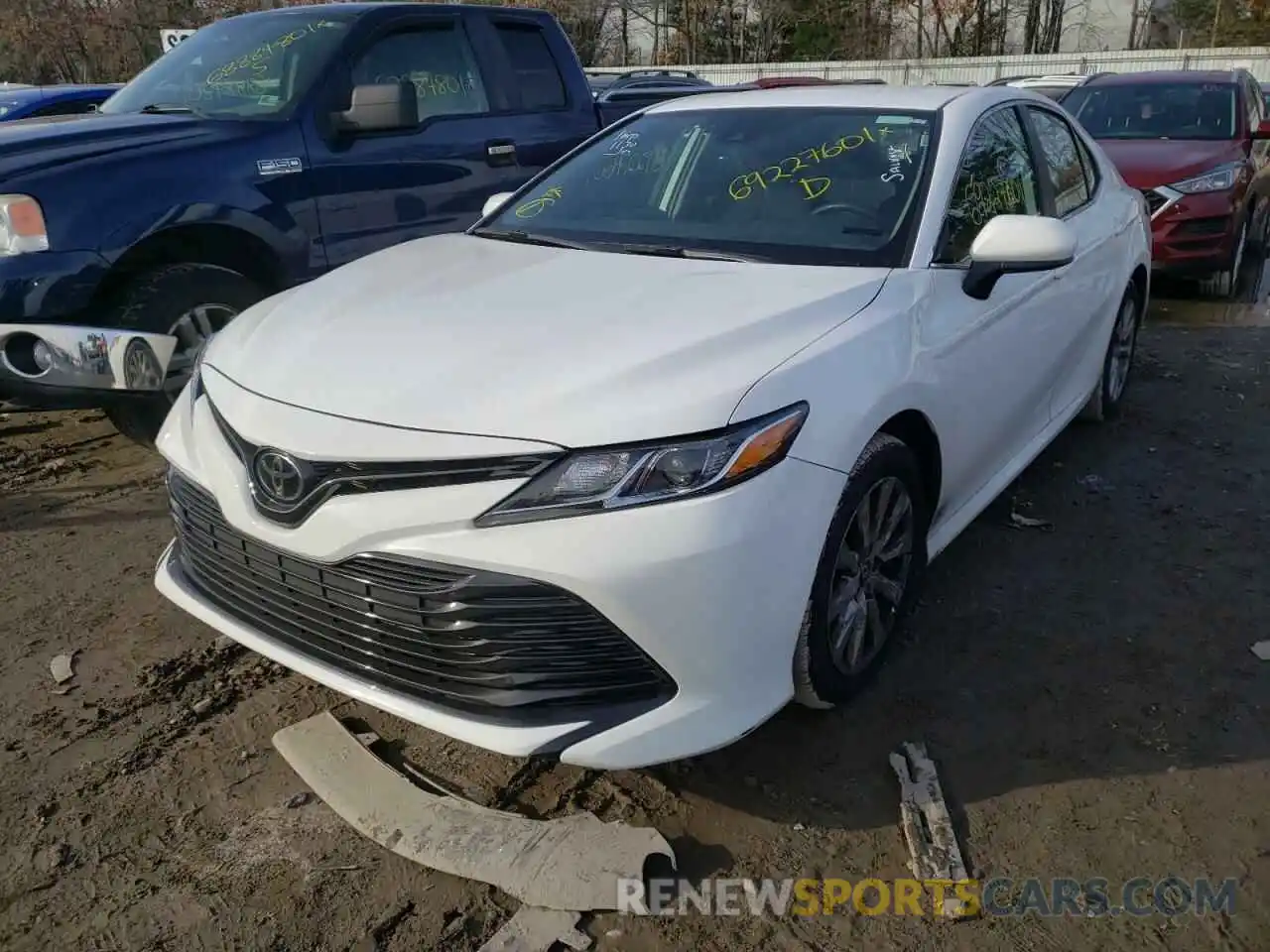 2 Photograph of a damaged car 4T1B11HK5KU720628 TOYOTA CAMRY 2019