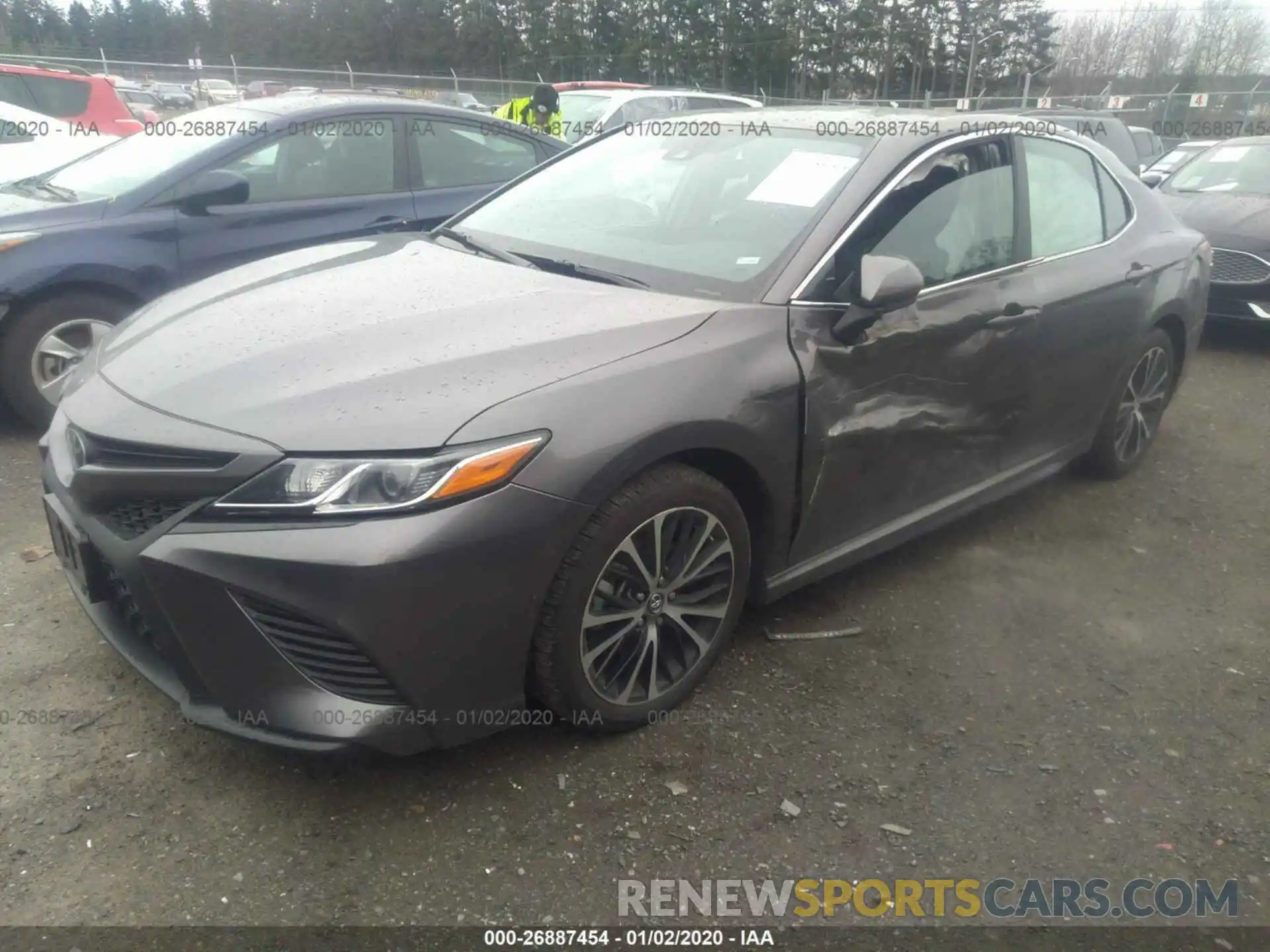 2 Photograph of a damaged car 4T1B11HK5KU735386 TOYOTA CAMRY 2019