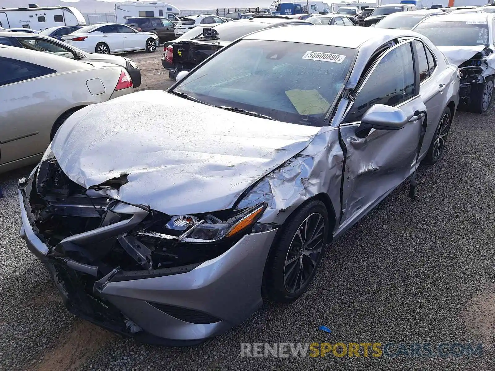 2 Photograph of a damaged car 4T1B11HK5KU782756 TOYOTA CAMRY 2019