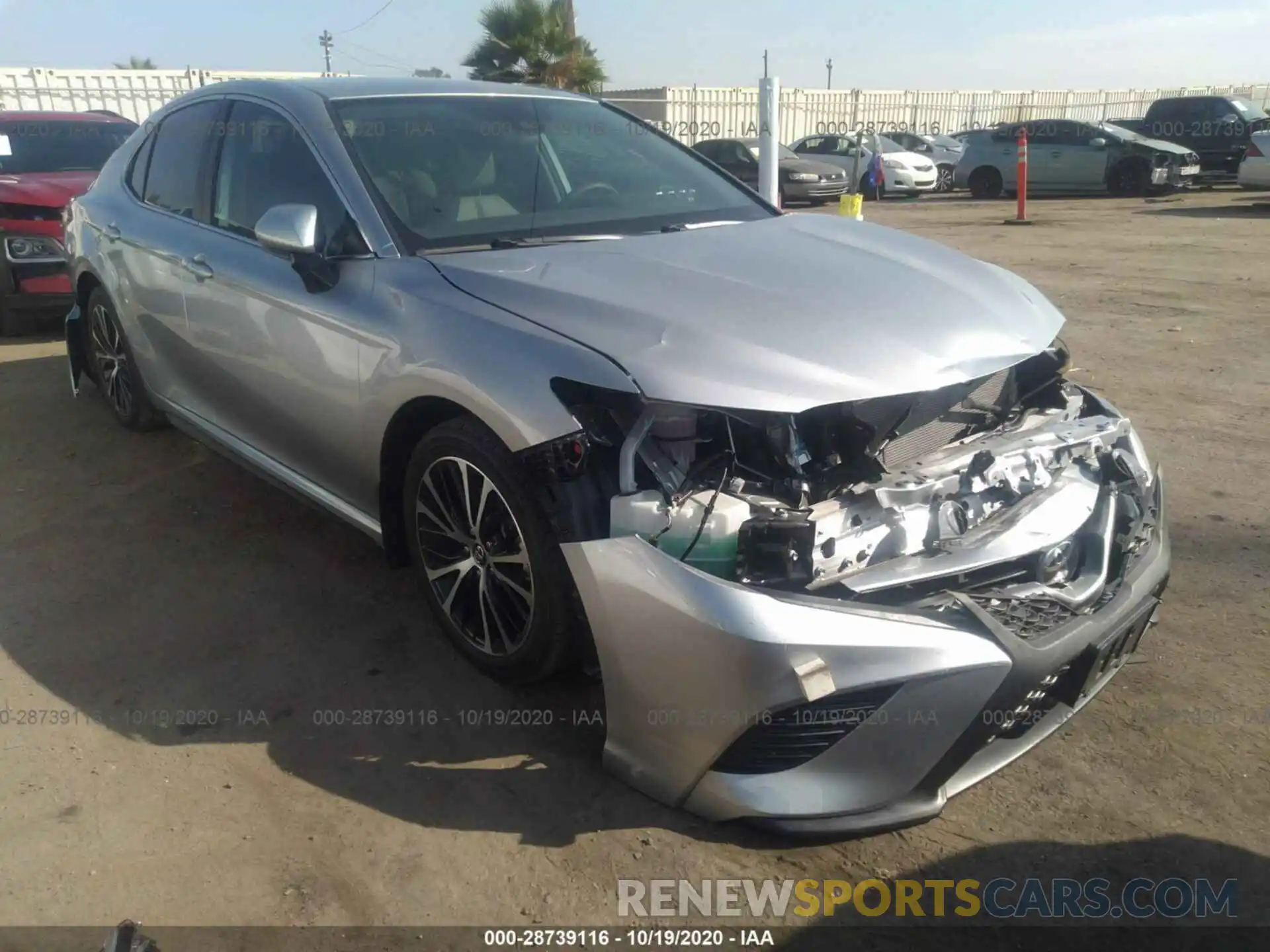 1 Photograph of a damaged car 4T1B11HK5KU823628 TOYOTA CAMRY 2019