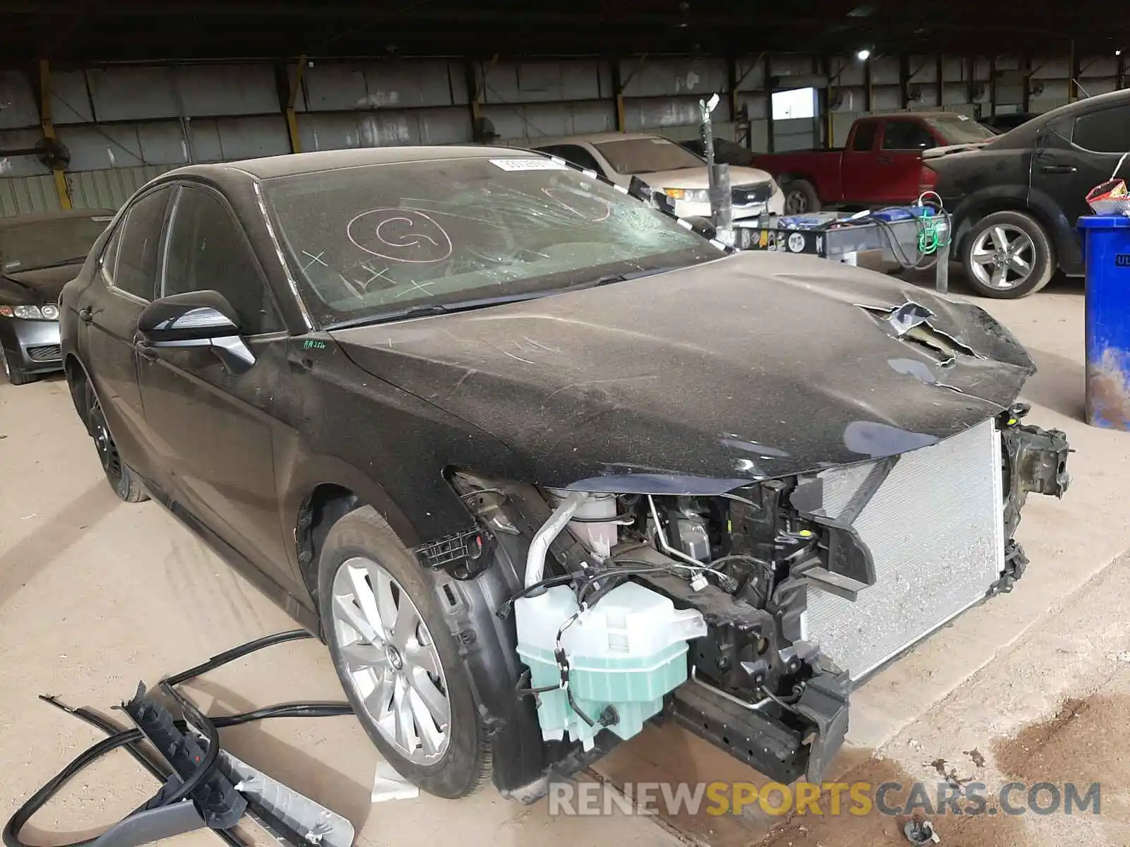 1 Photograph of a damaged car 4T1B11HK5KU847931 TOYOTA CAMRY 2019