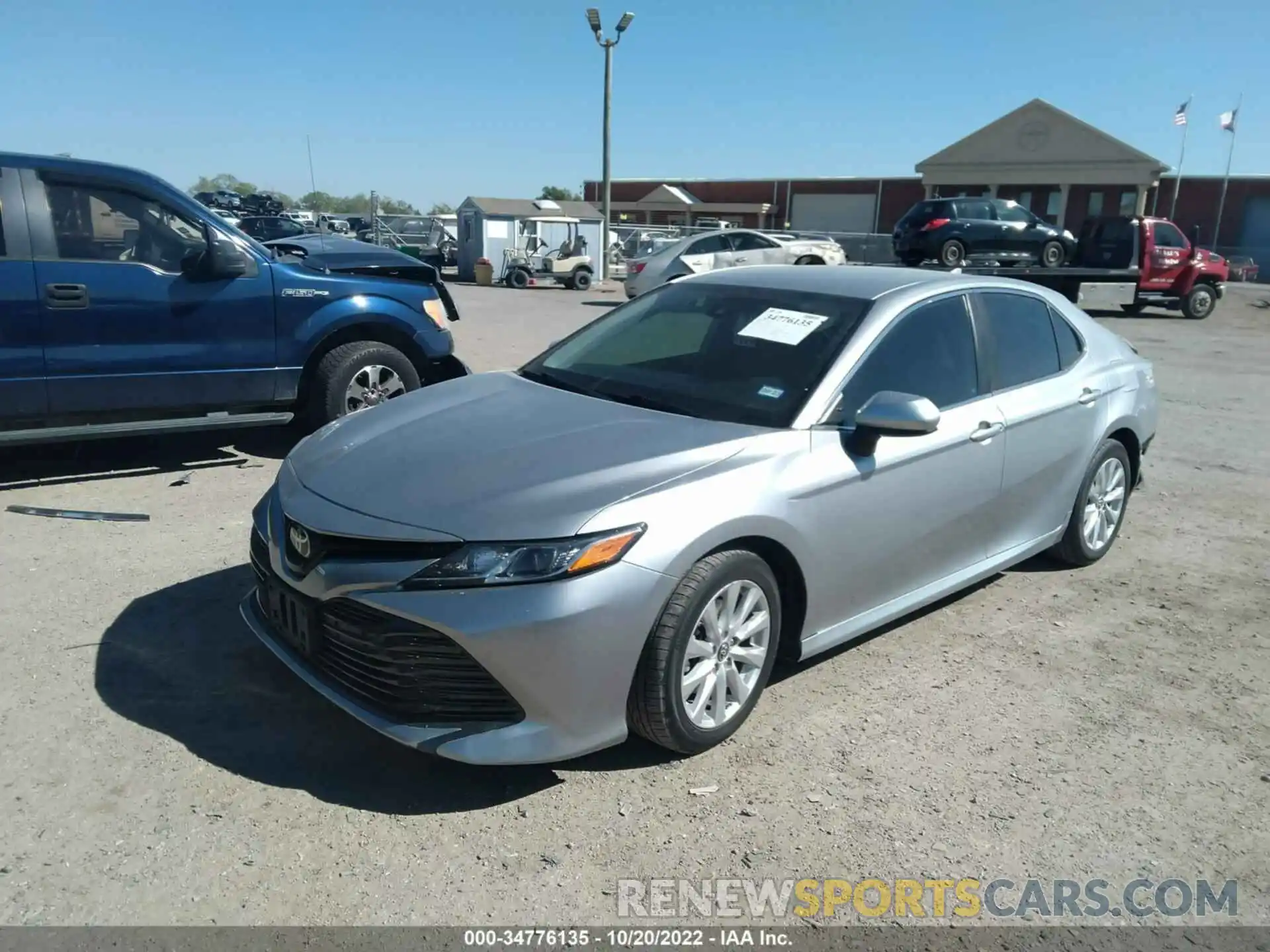 2 Photograph of a damaged car 4T1B11HK6KU167634 TOYOTA CAMRY 2019