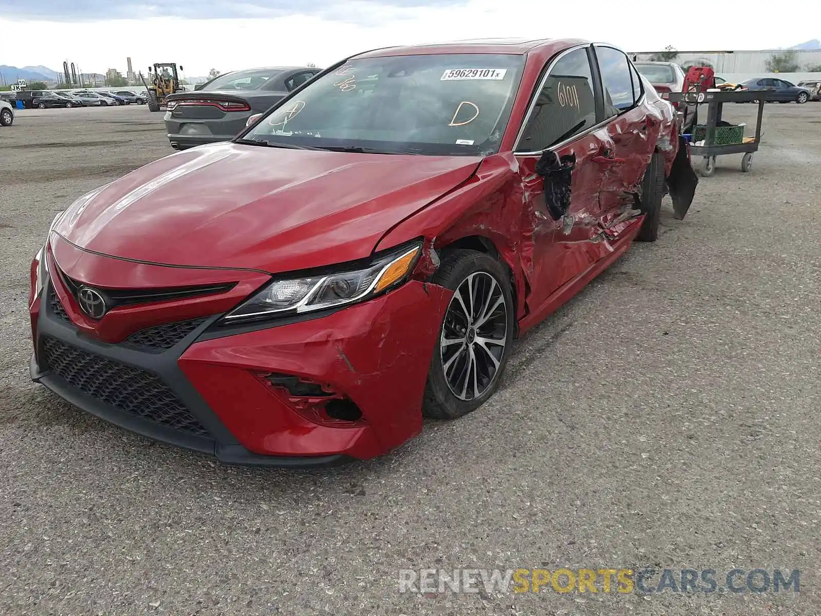 2 Photograph of a damaged car 4T1B11HK6KU174308 TOYOTA CAMRY 2019