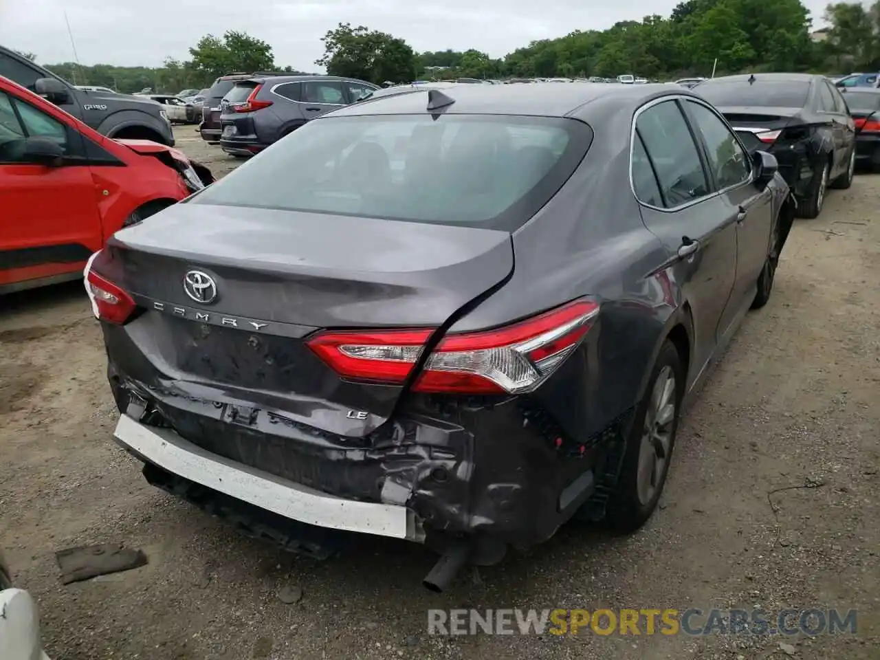 4 Photograph of a damaged car 4T1B11HK6KU181775 TOYOTA CAMRY 2019