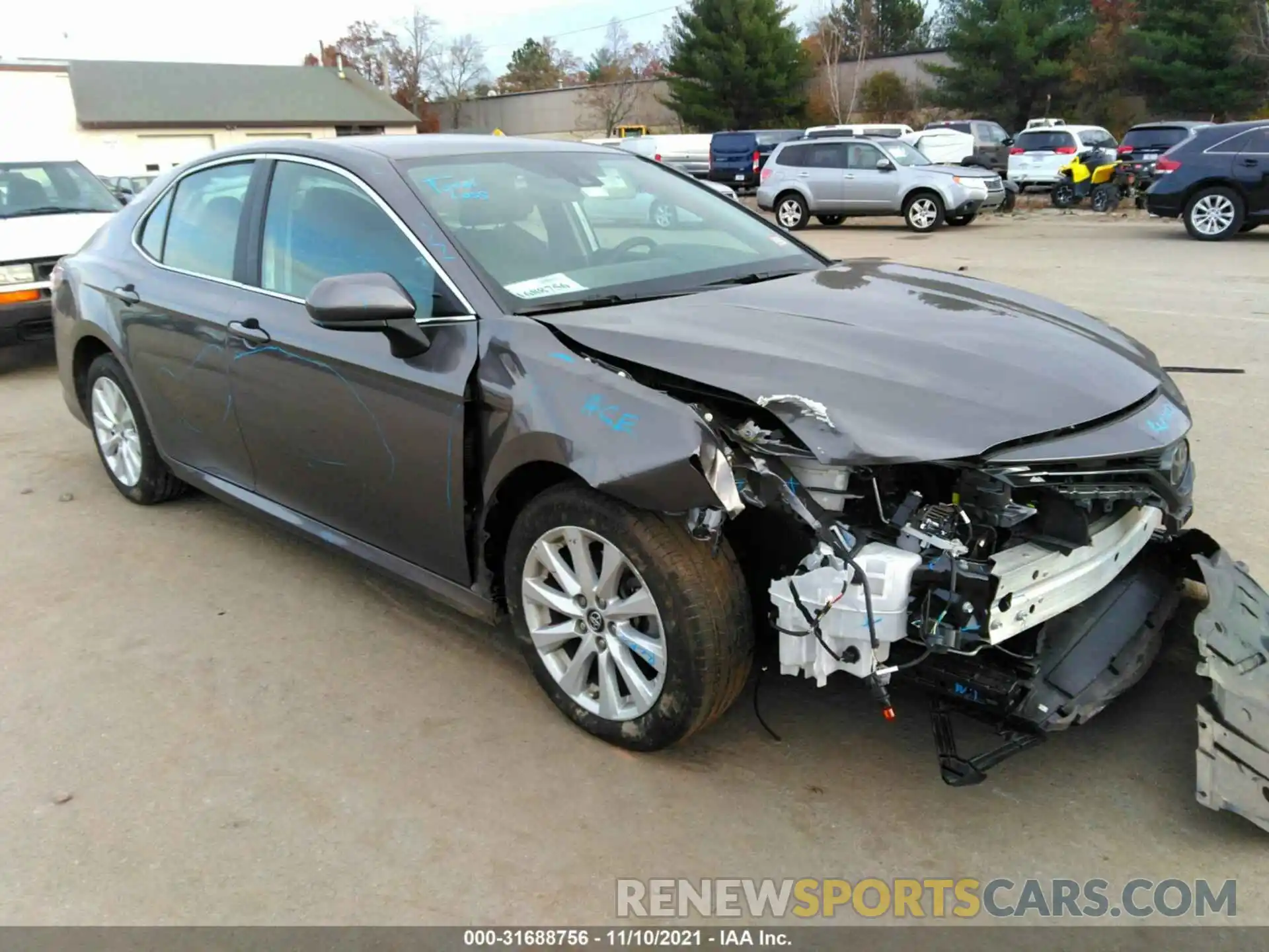 1 Photograph of a damaged car 4T1B11HK6KU183218 TOYOTA CAMRY 2019