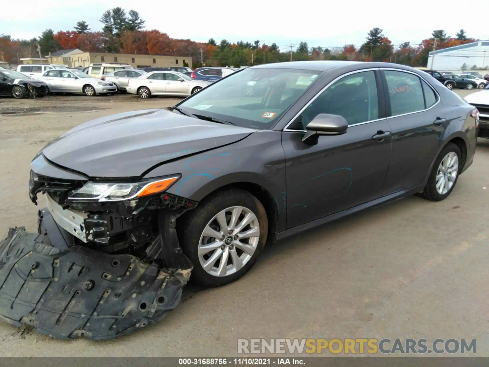 2 Photograph of a damaged car 4T1B11HK6KU183218 TOYOTA CAMRY 2019