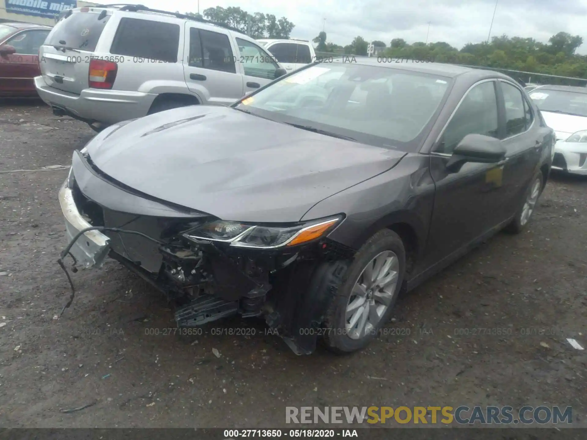 2 Photograph of a damaged car 4T1B11HK6KU186636 TOYOTA CAMRY 2019