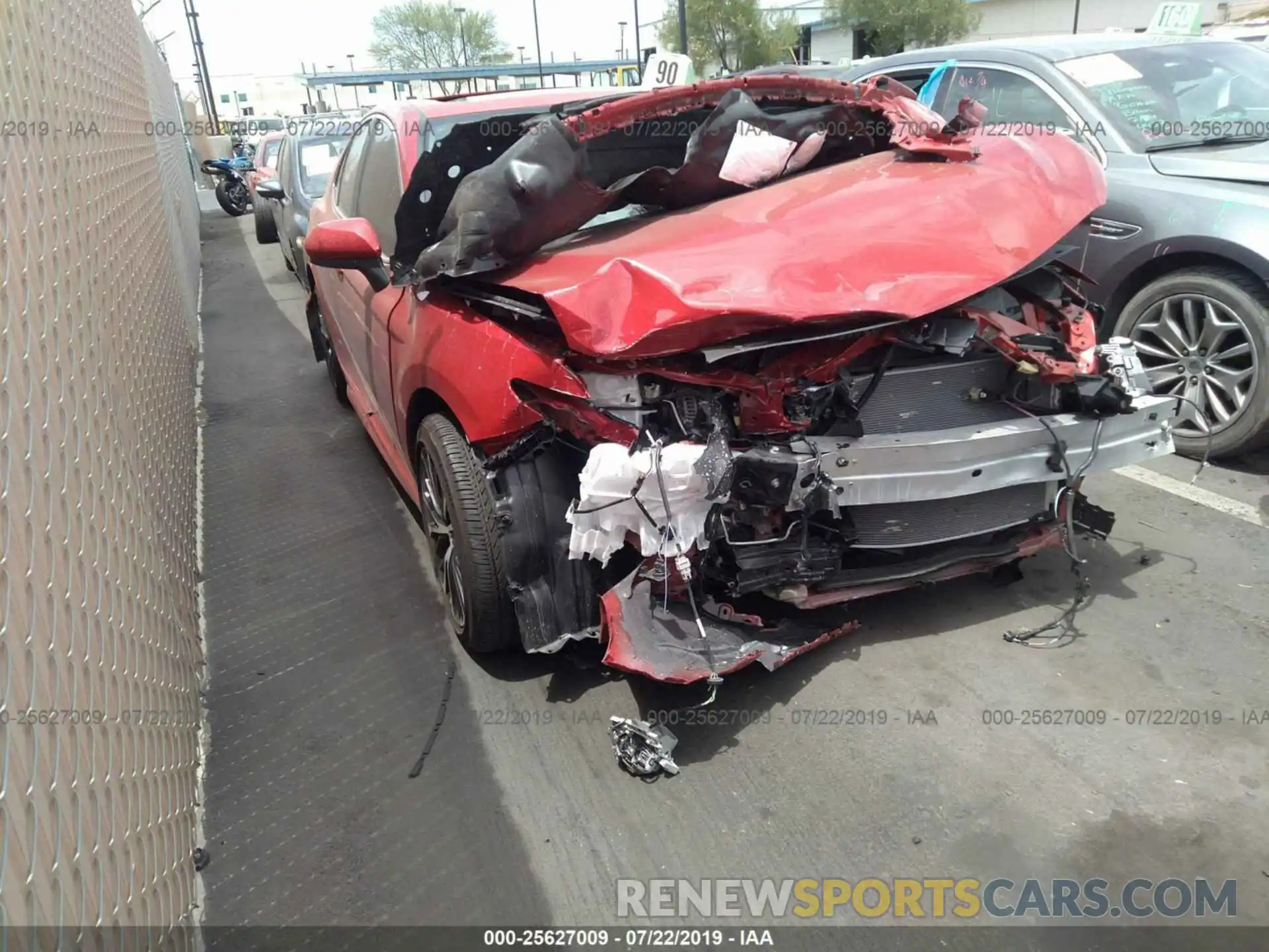 1 Photograph of a damaged car 4T1B11HK6KU214175 TOYOTA CAMRY 2019