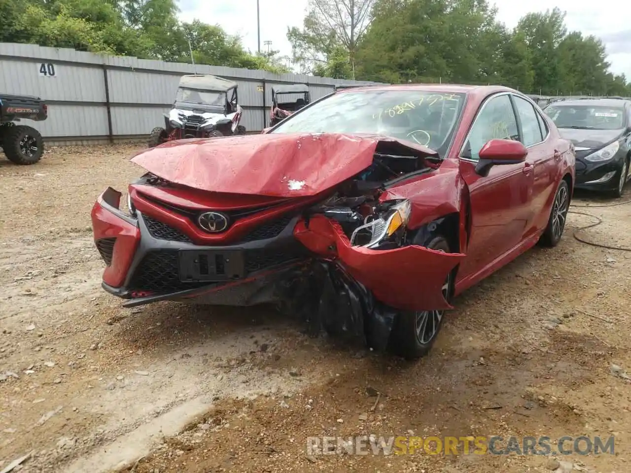 2 Photograph of a damaged car 4T1B11HK6KU224351 TOYOTA CAMRY 2019