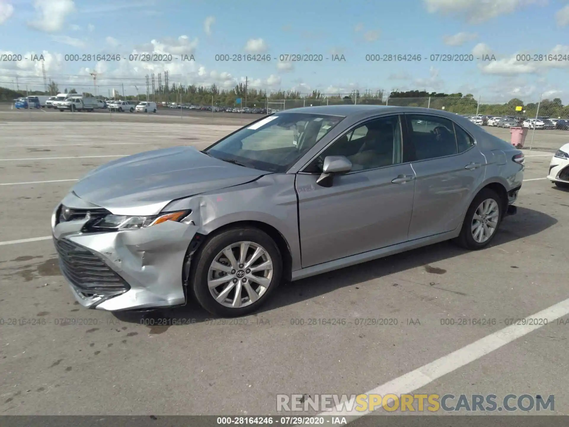 2 Photograph of a damaged car 4T1B11HK6KU226486 TOYOTA CAMRY 2019