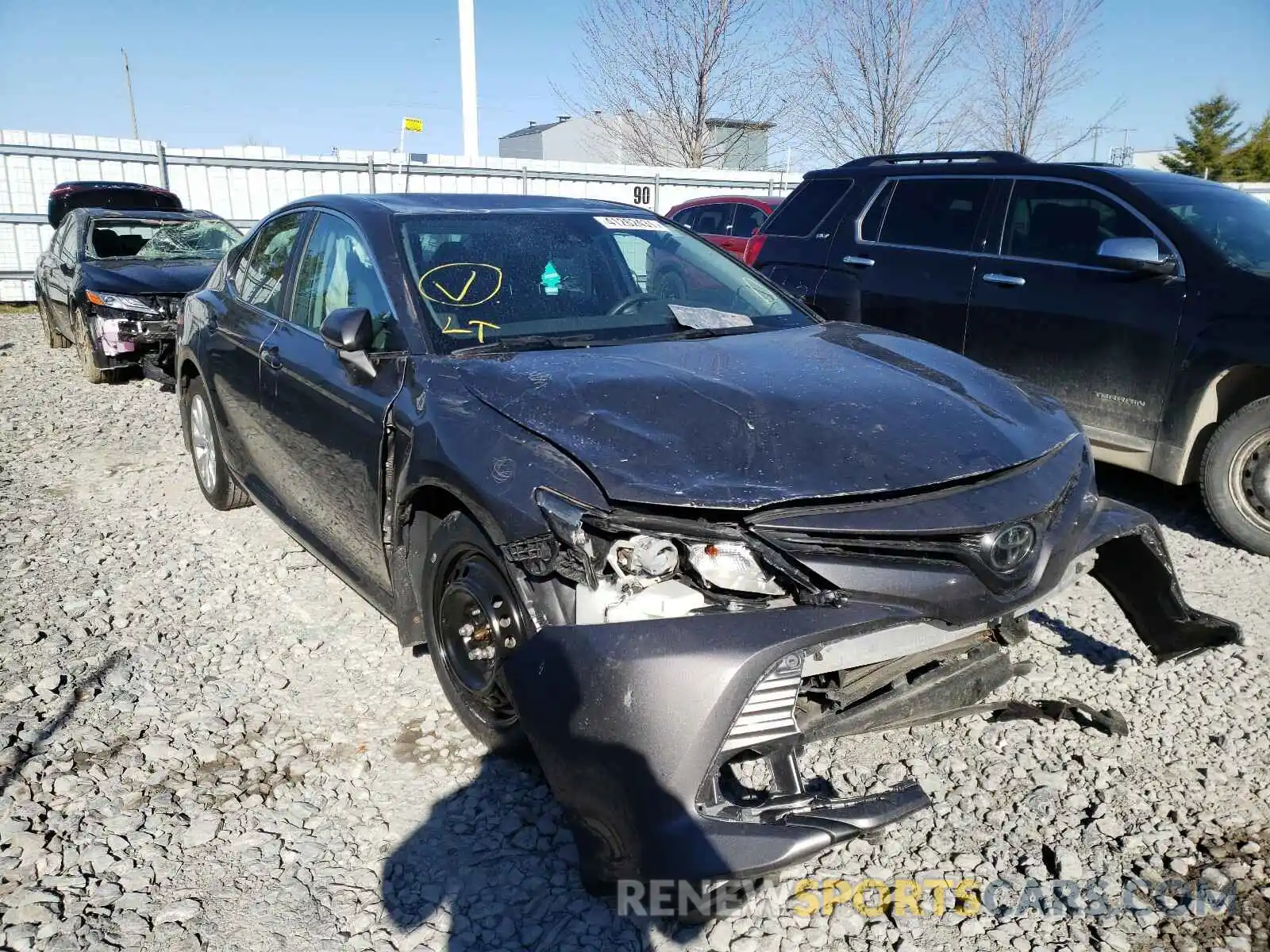 1 Photograph of a damaged car 4T1B11HK6KU235981 TOYOTA CAMRY 2019