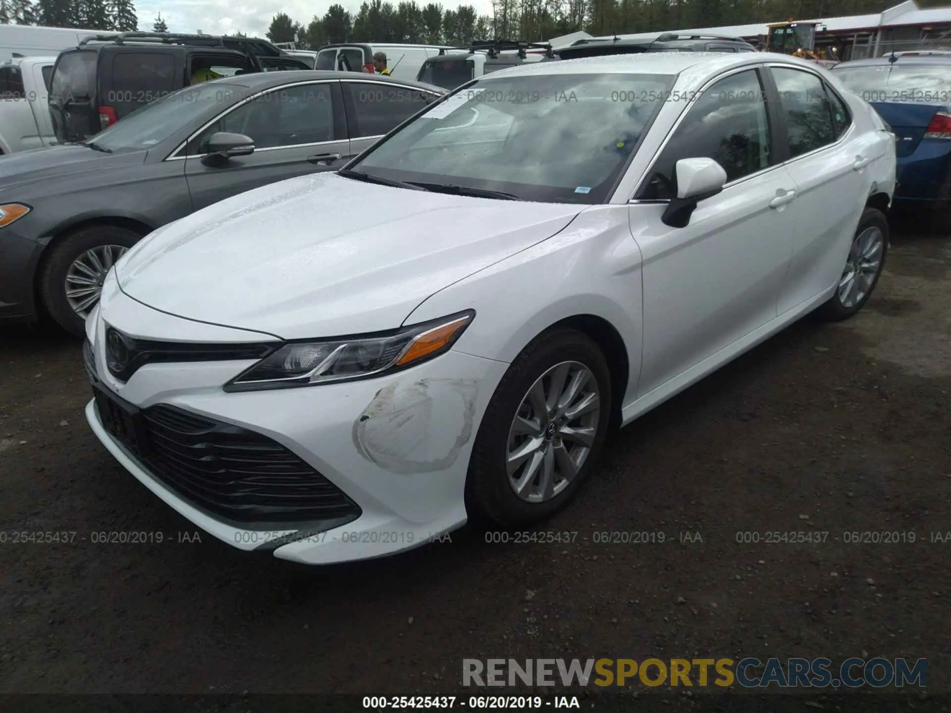 2 Photograph of a damaged car 4T1B11HK6KU237150 TOYOTA CAMRY 2019